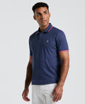 All-Over Jacquard Johnny Collar Polo