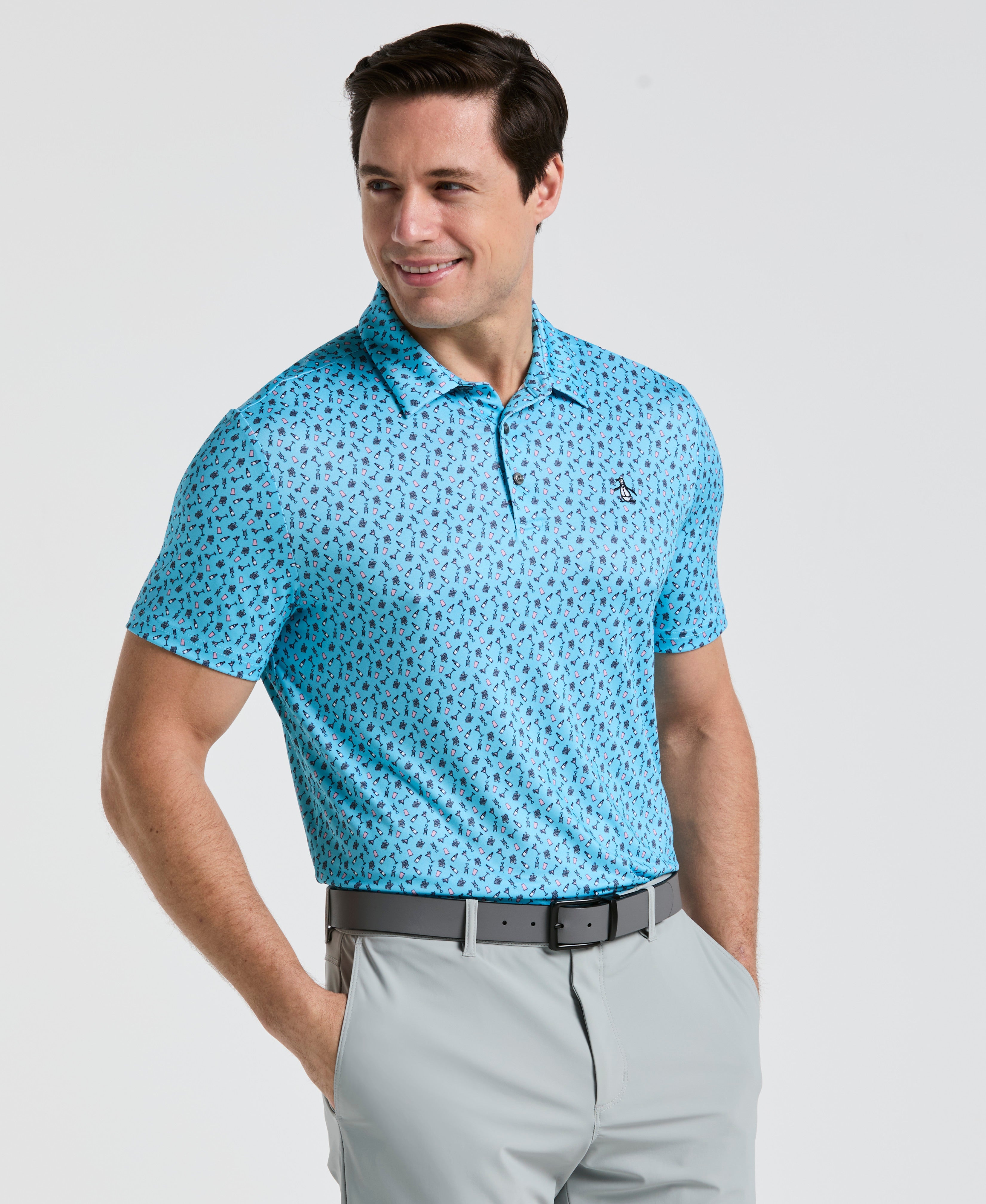 Augusta Menu Print Golf Polo