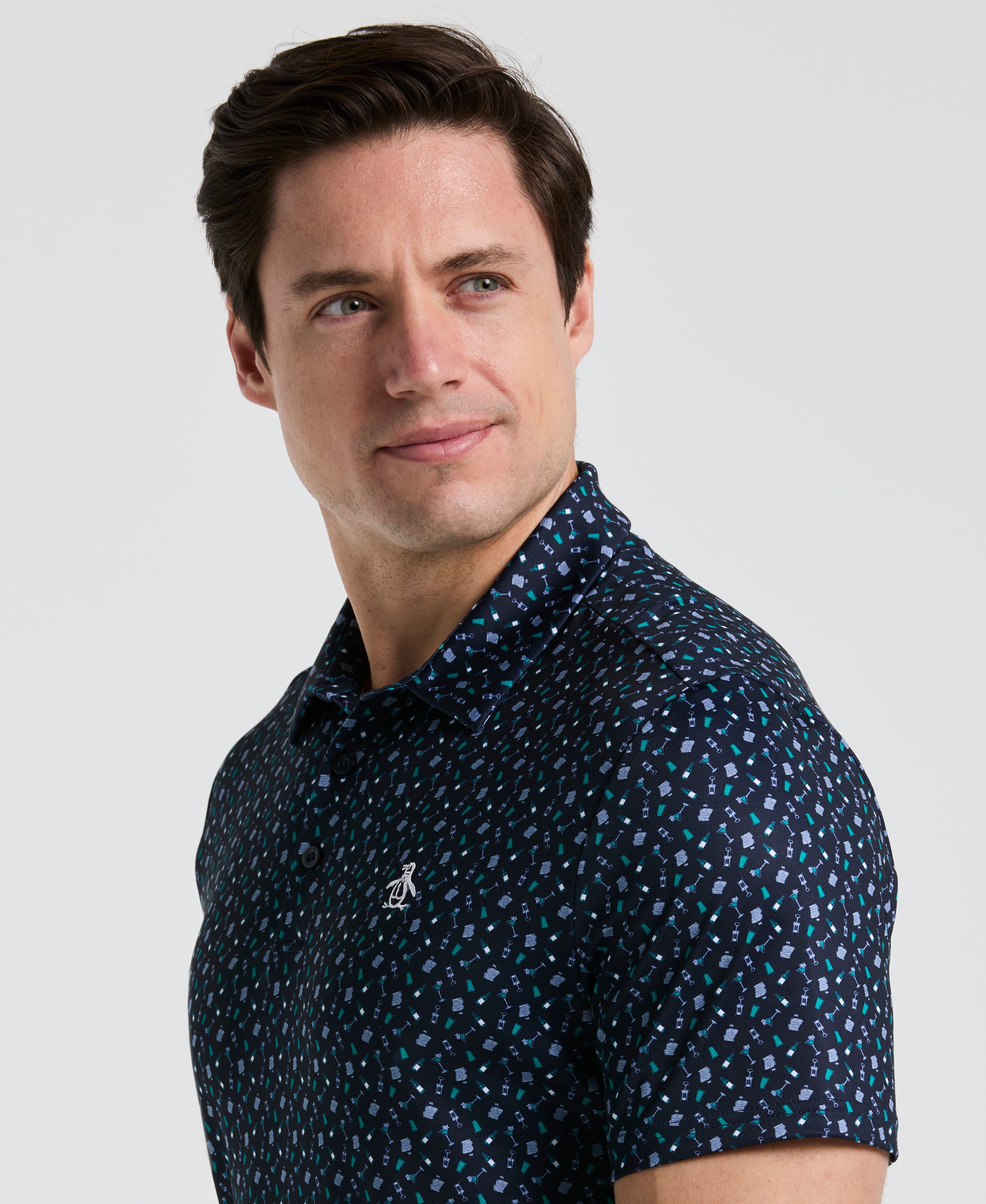 Augusta Menu Print Golf Polo