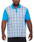 Big & Tall Plaid Front Polo
