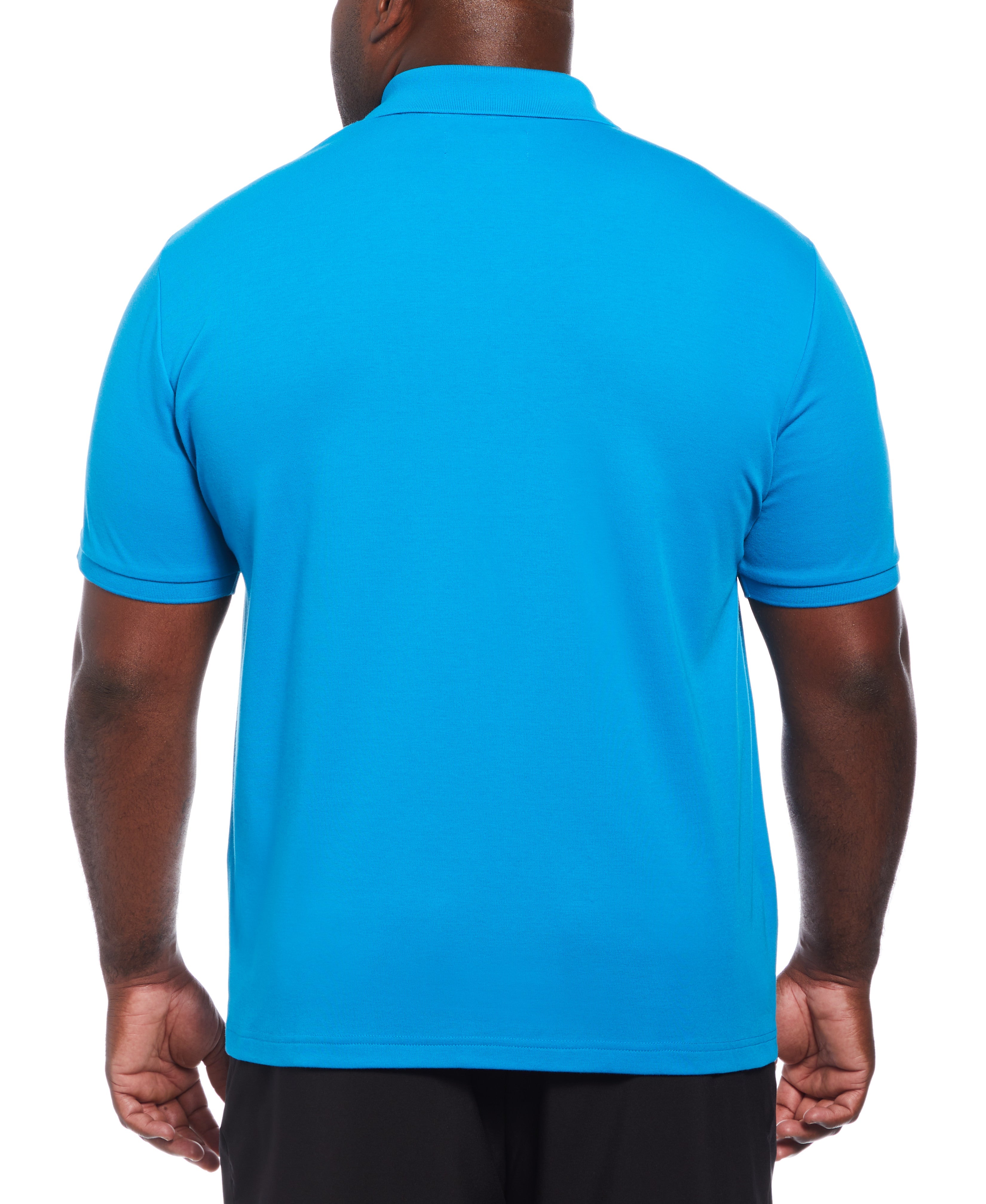 Big & Tall Plaid Front Polo