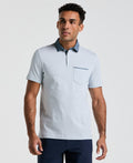 Chambray Stripe Polo