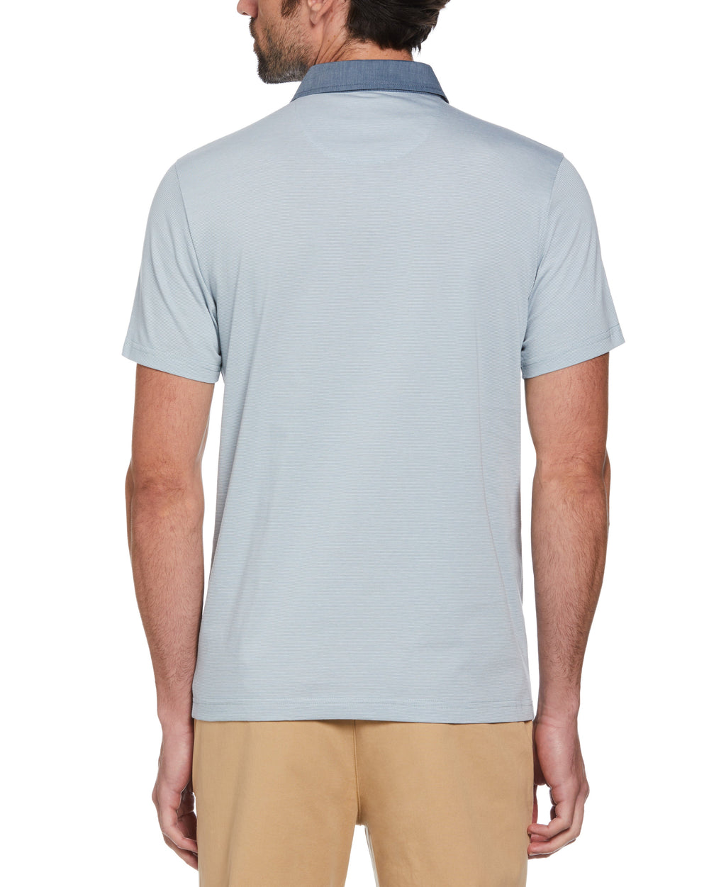 Chambray Stripe Polo