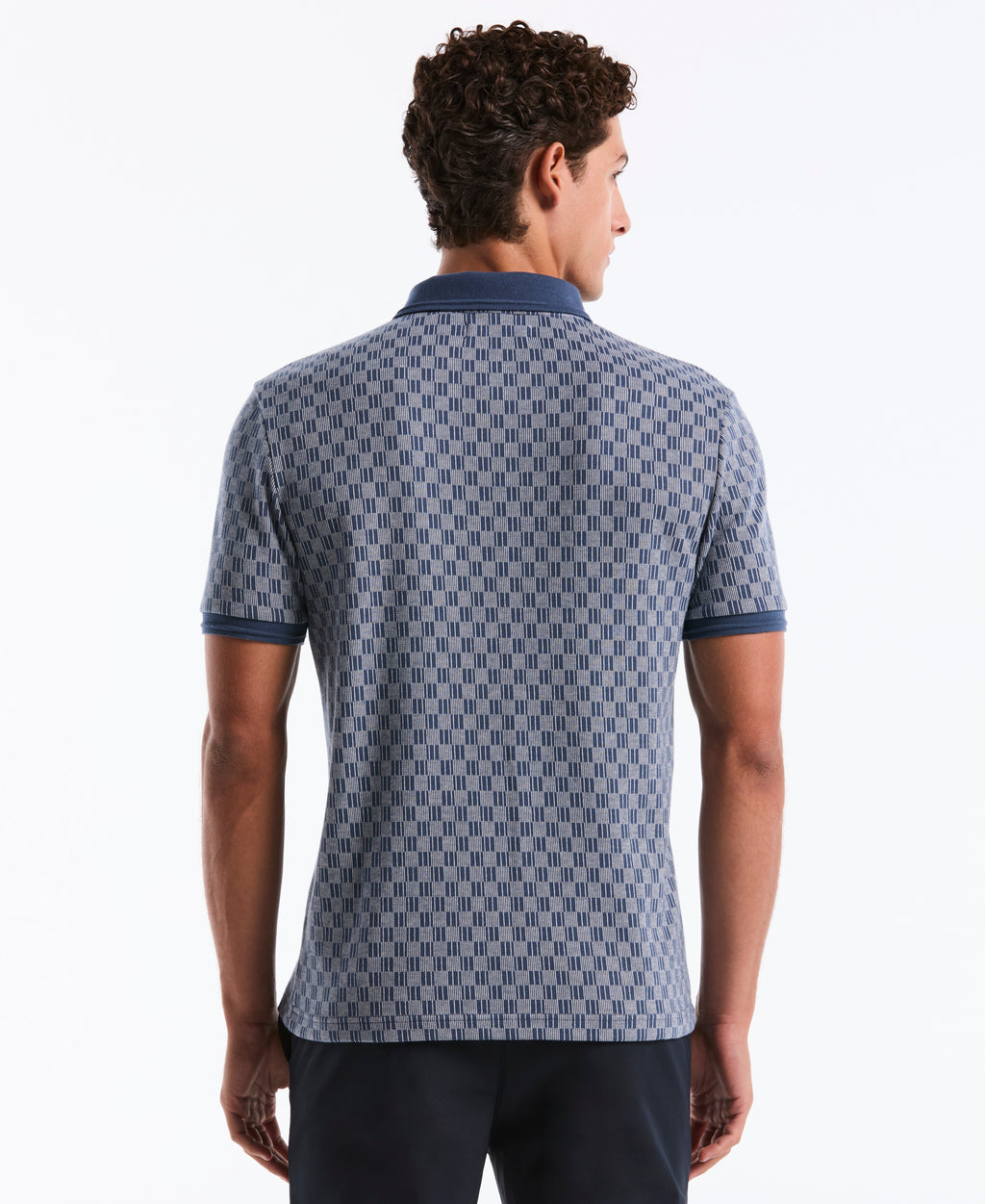 Checkered Jacquard Polo