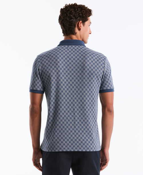 Checkered Jacquard Polo