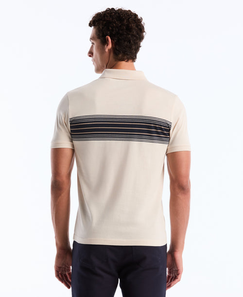Chest Stripe Jersey Polo