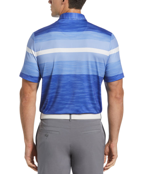 Color Block Marl Stripe Golf Polo