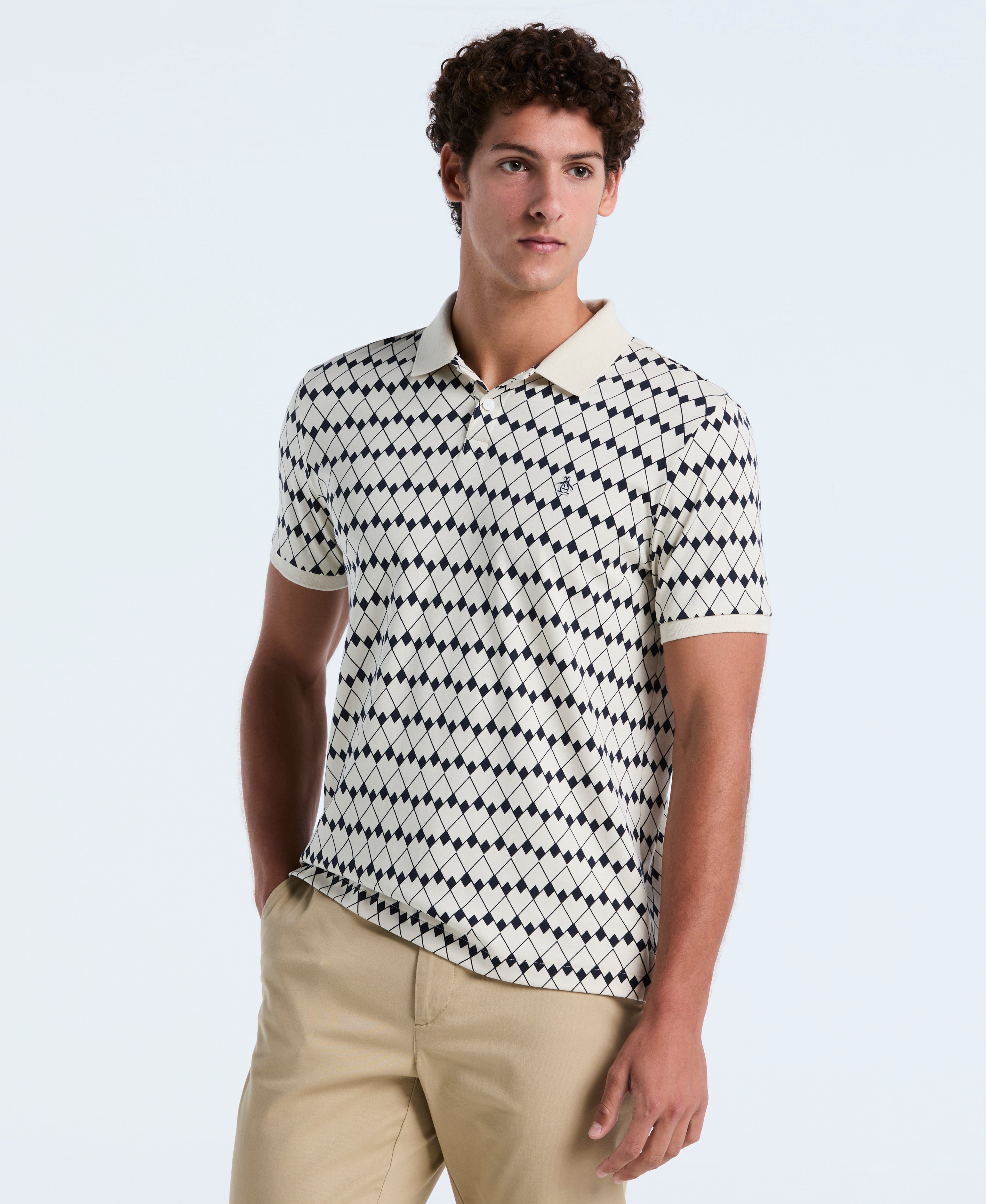 Cotton Flags Print Polo