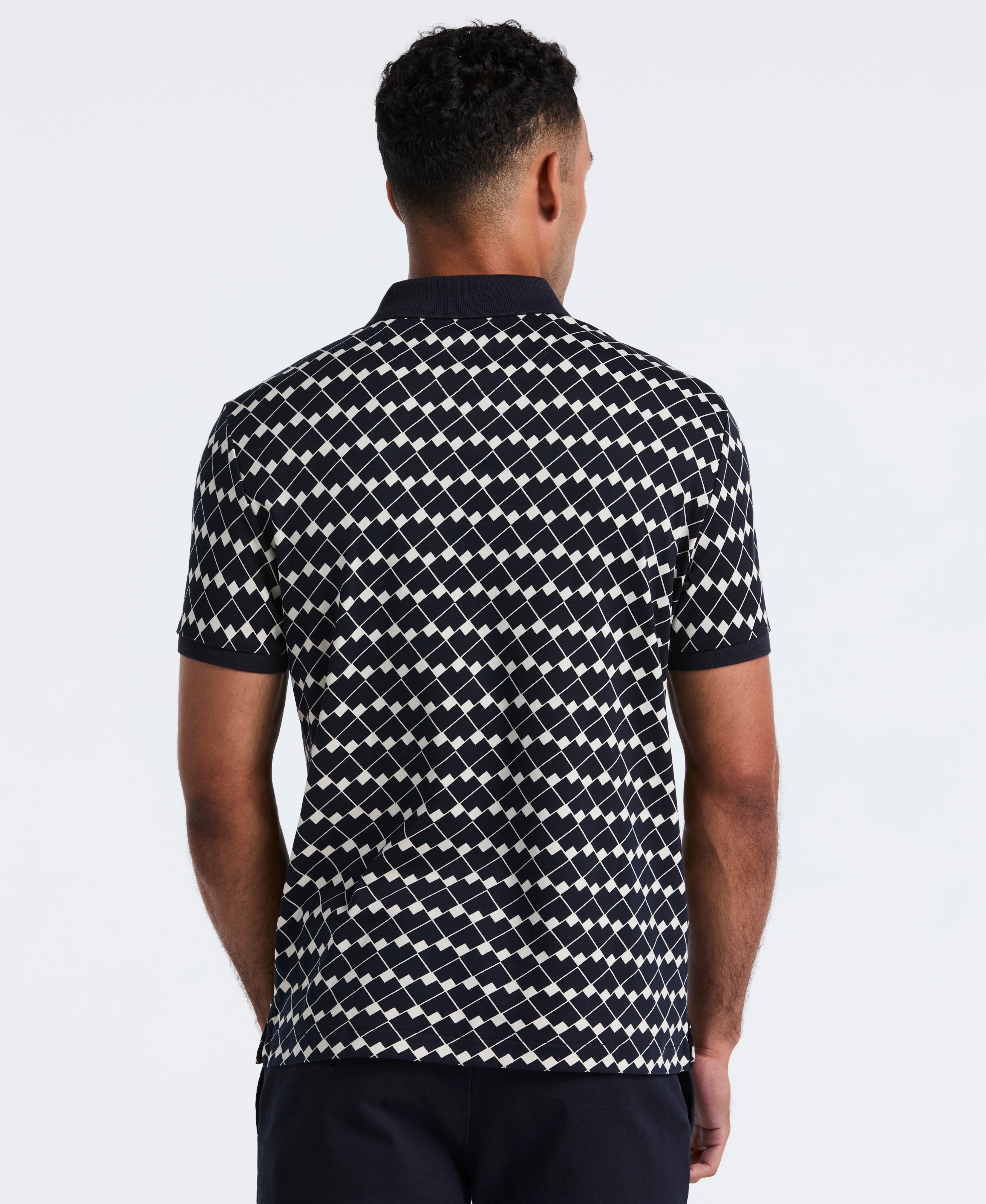 Cotton Flags Print Polo