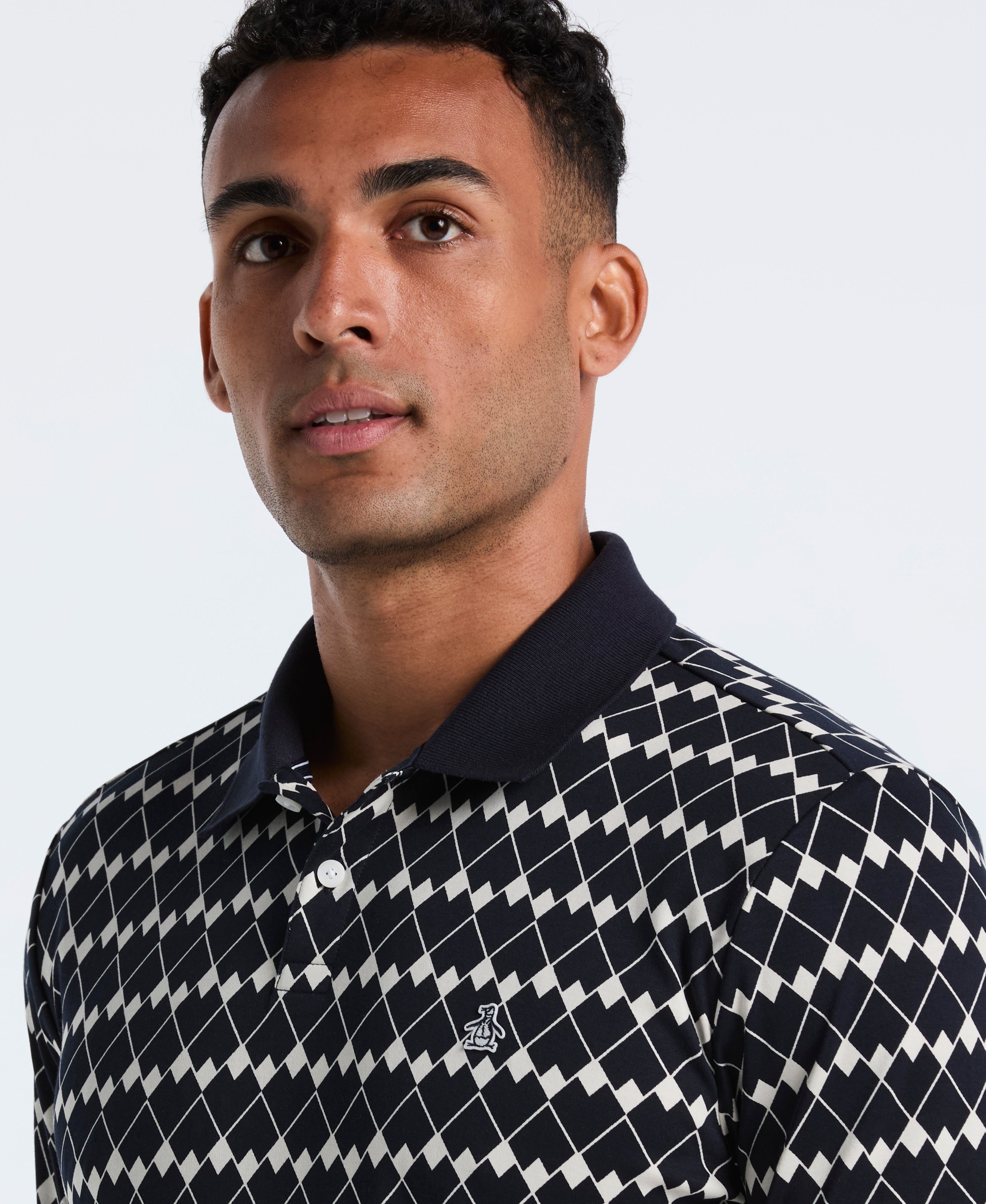 Cotton Flags Print Polo