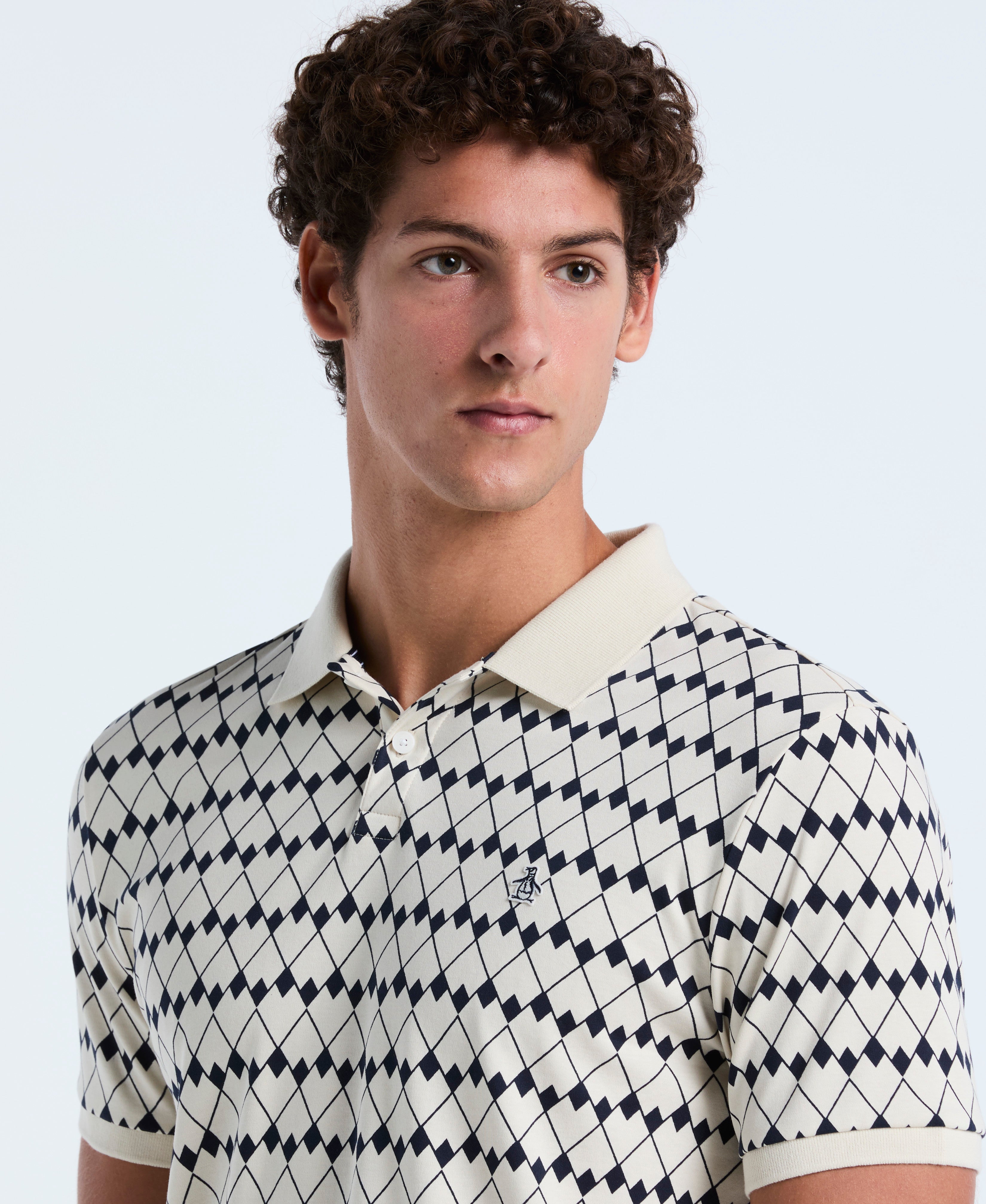 Cotton Flags Print Polo