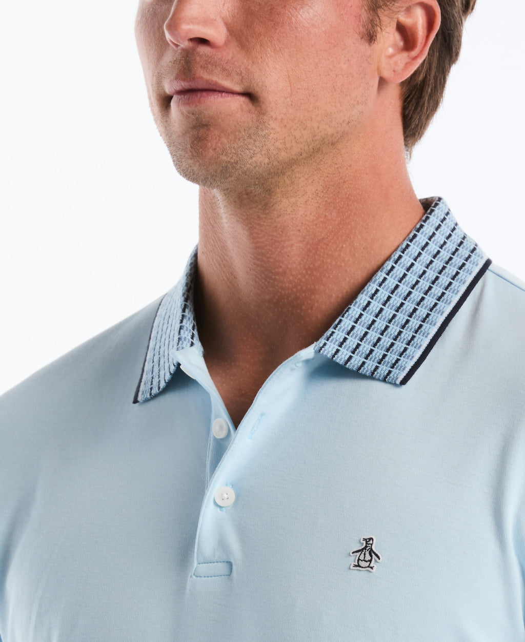 Cotton Interlock Novelty Stripe Polo