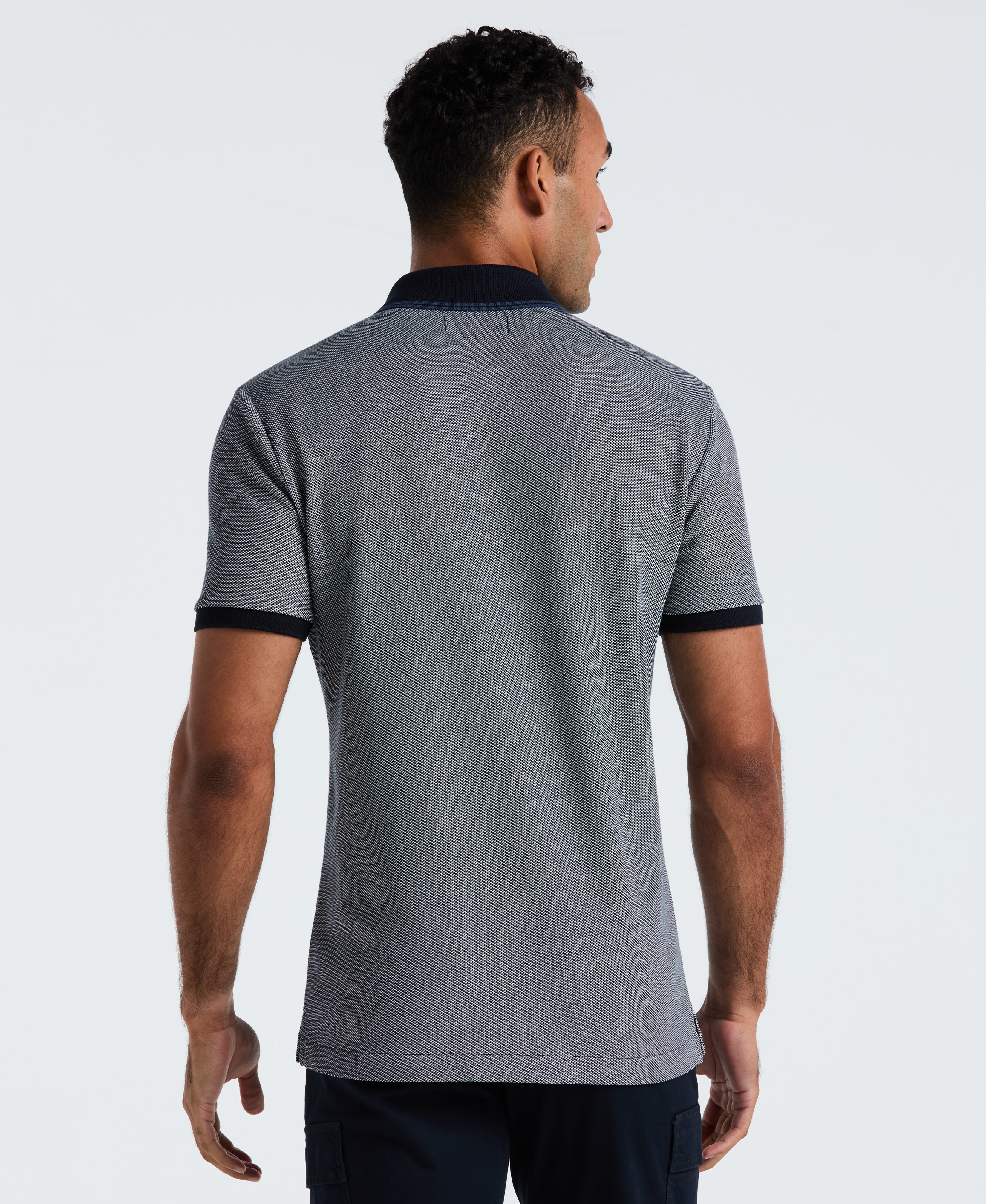 Cotton Tricolor Pique Polo