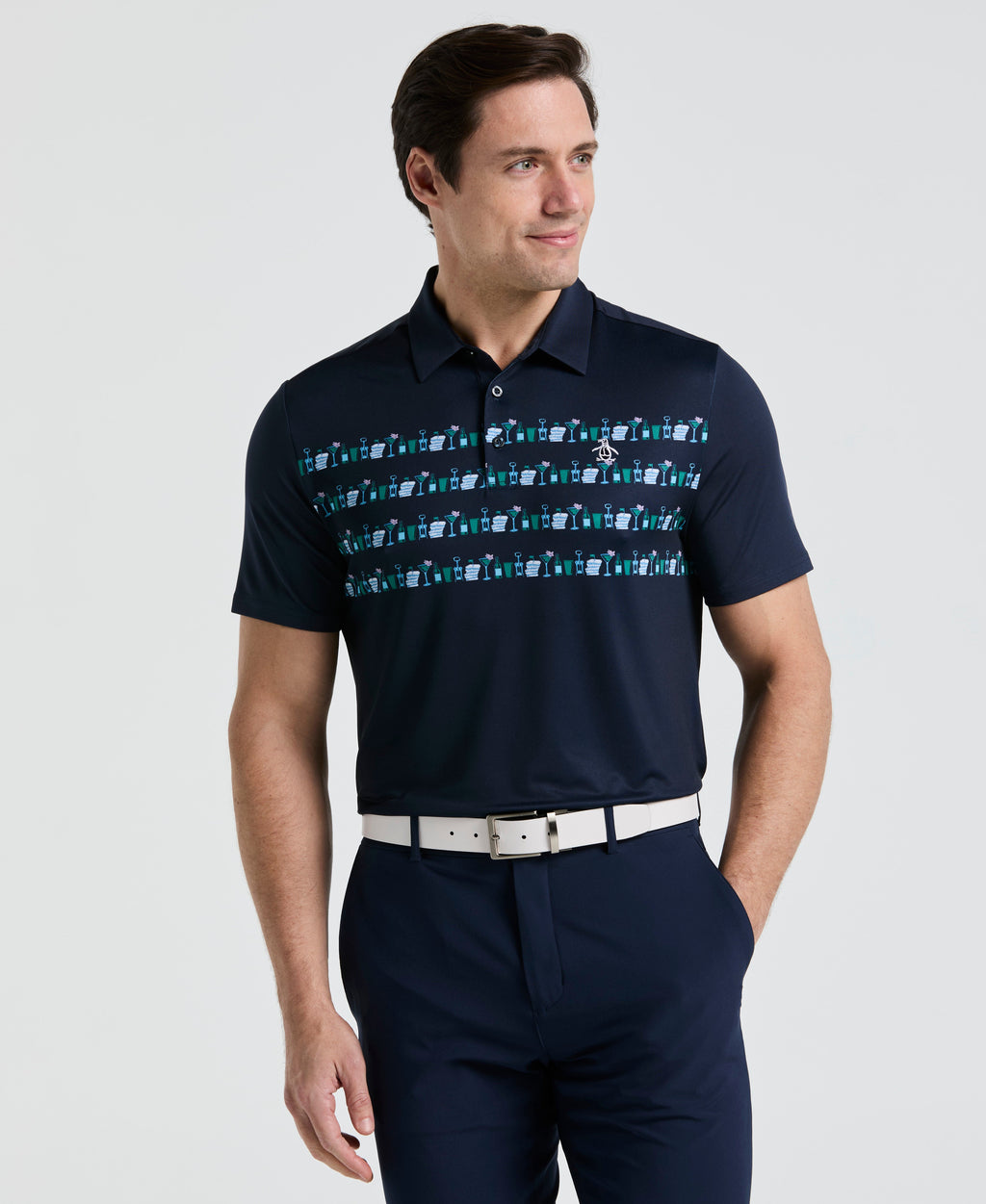 Engineered Cocktail Novelty Golf Polo