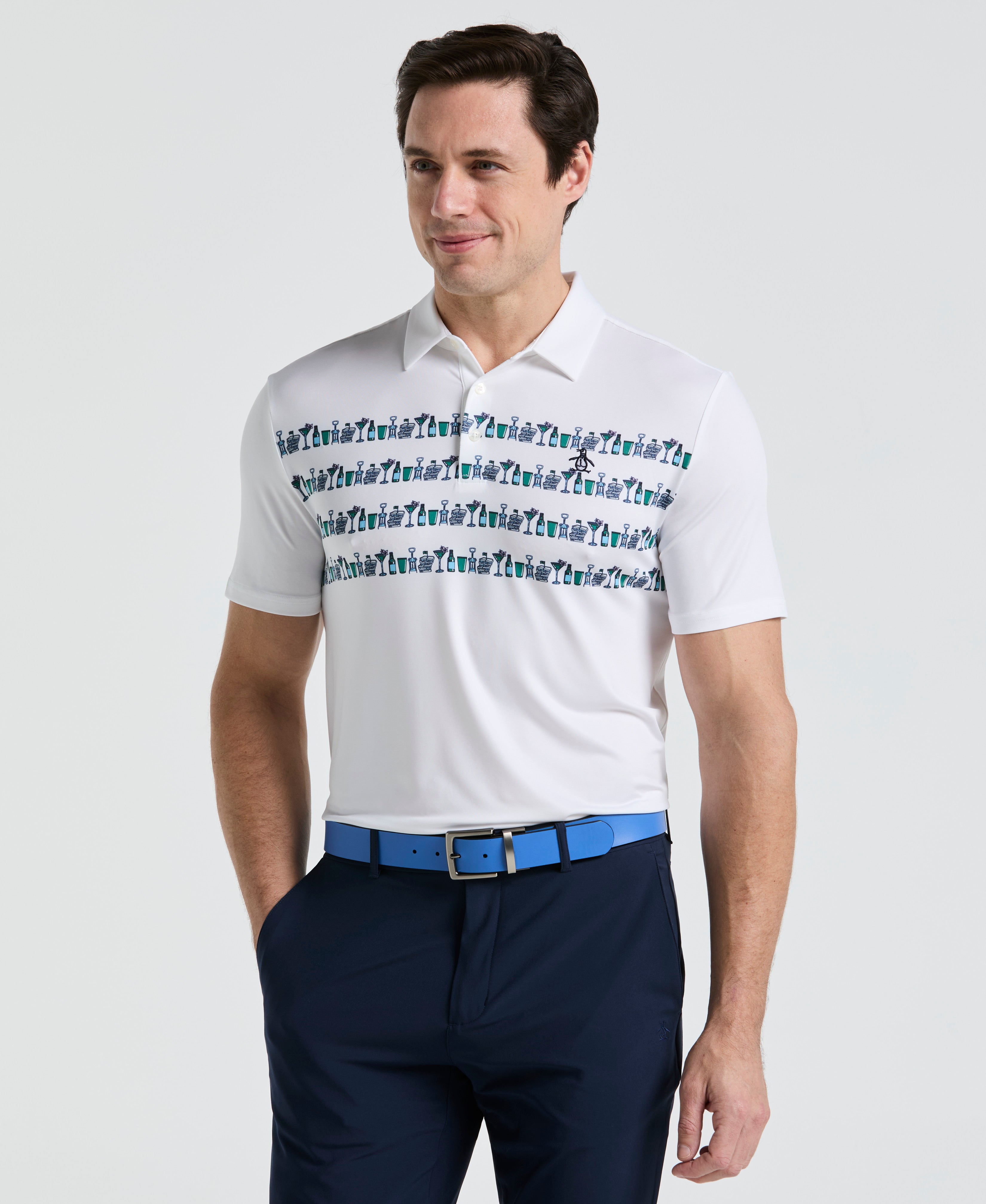 Engineered Cocktail Novelty Golf Polo