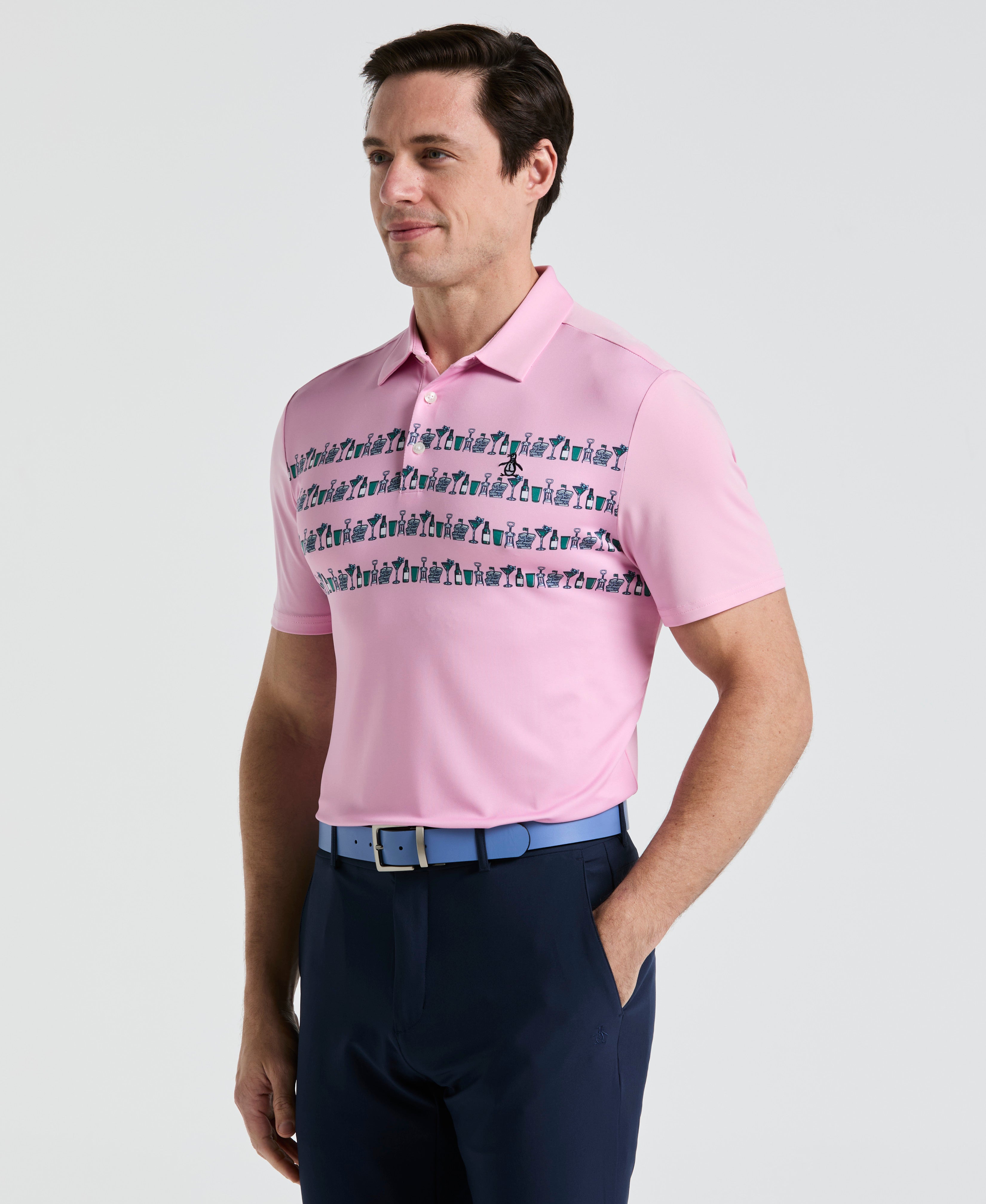 Engineered Cocktail Novelty Golf Polo