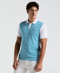 Geo Jacquard Front Polo