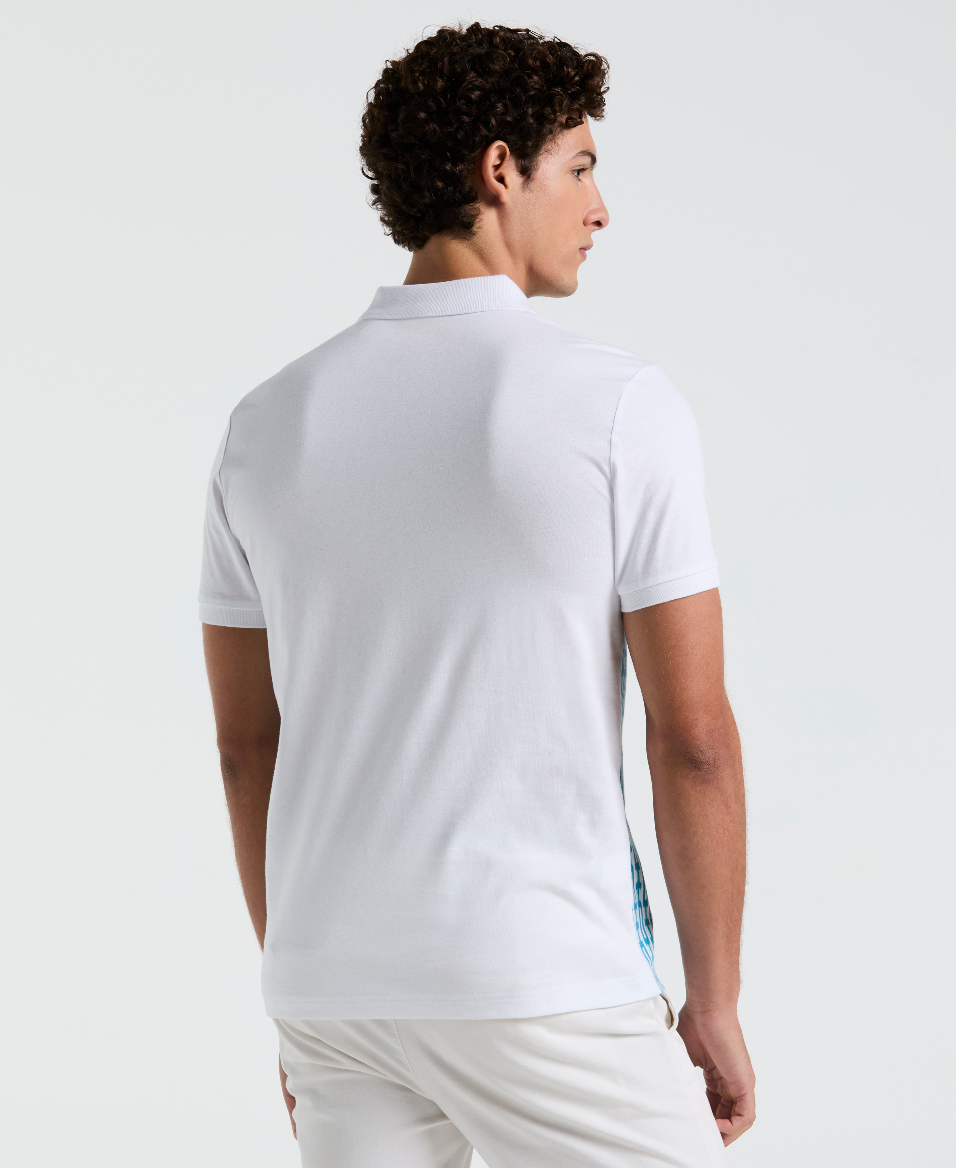 Geo Jacquard Front Polo