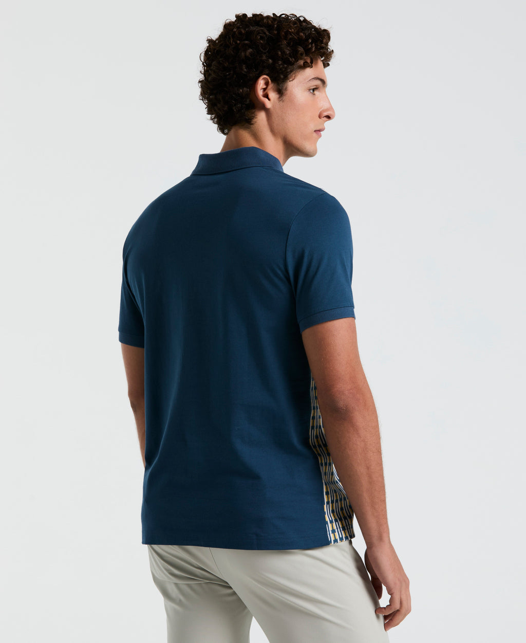 Geo Jacquard Front Polo