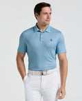 Heritage Herringbone Print Golf Polo