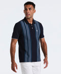 Interlock Vertical Stripe Polo