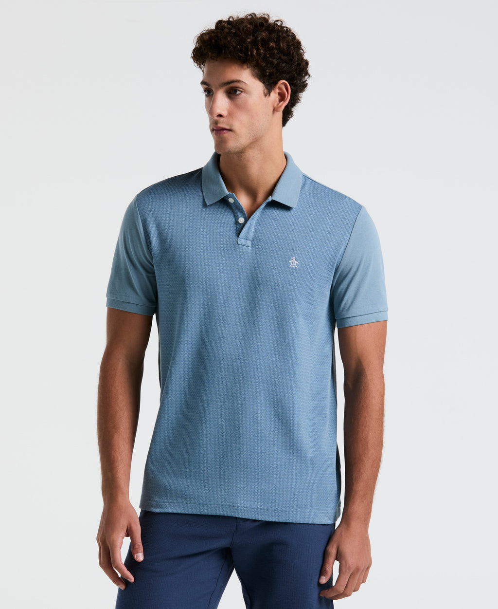 Jacquard Geo Line Polo
