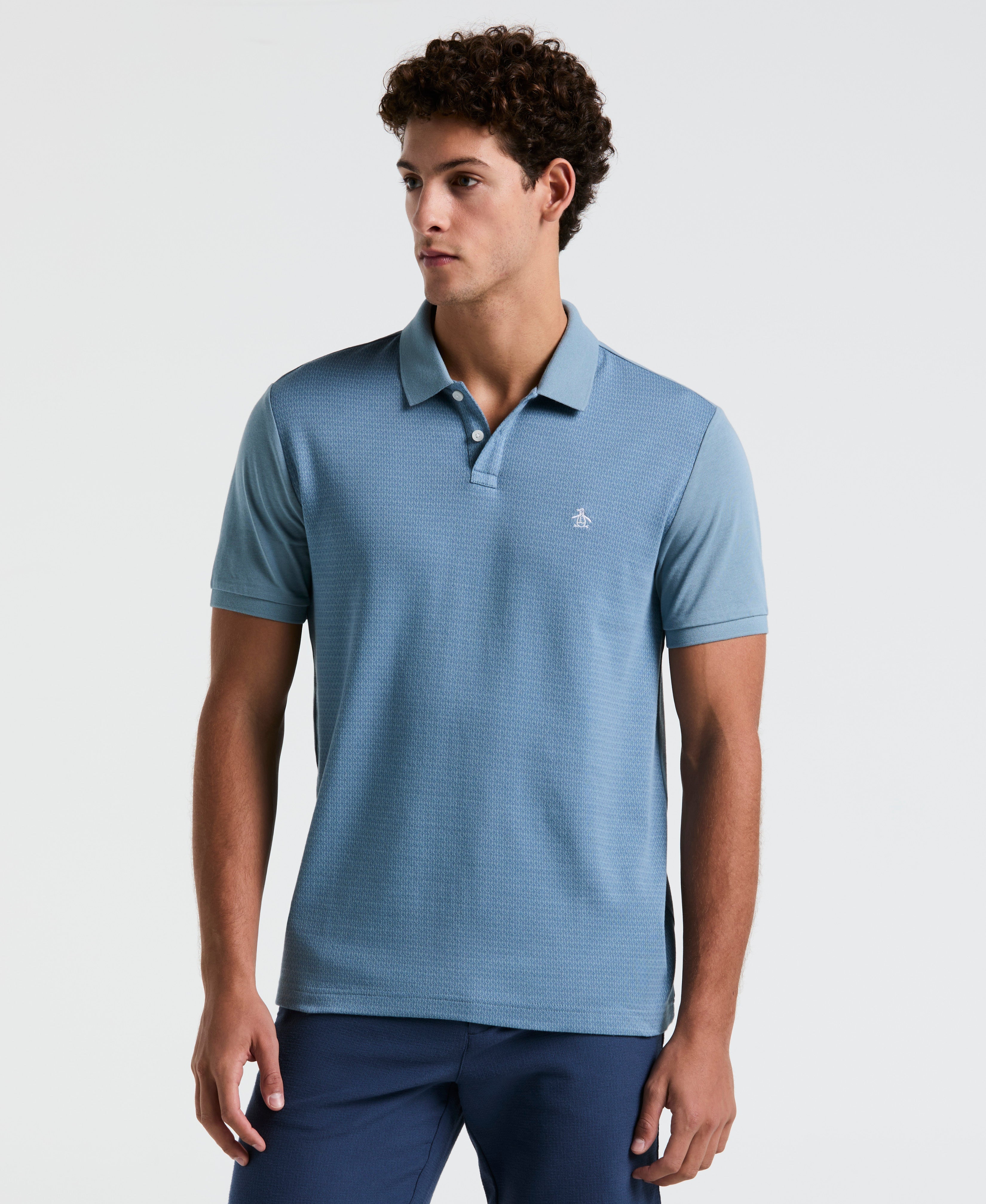 Jacquard Geo Line Polo