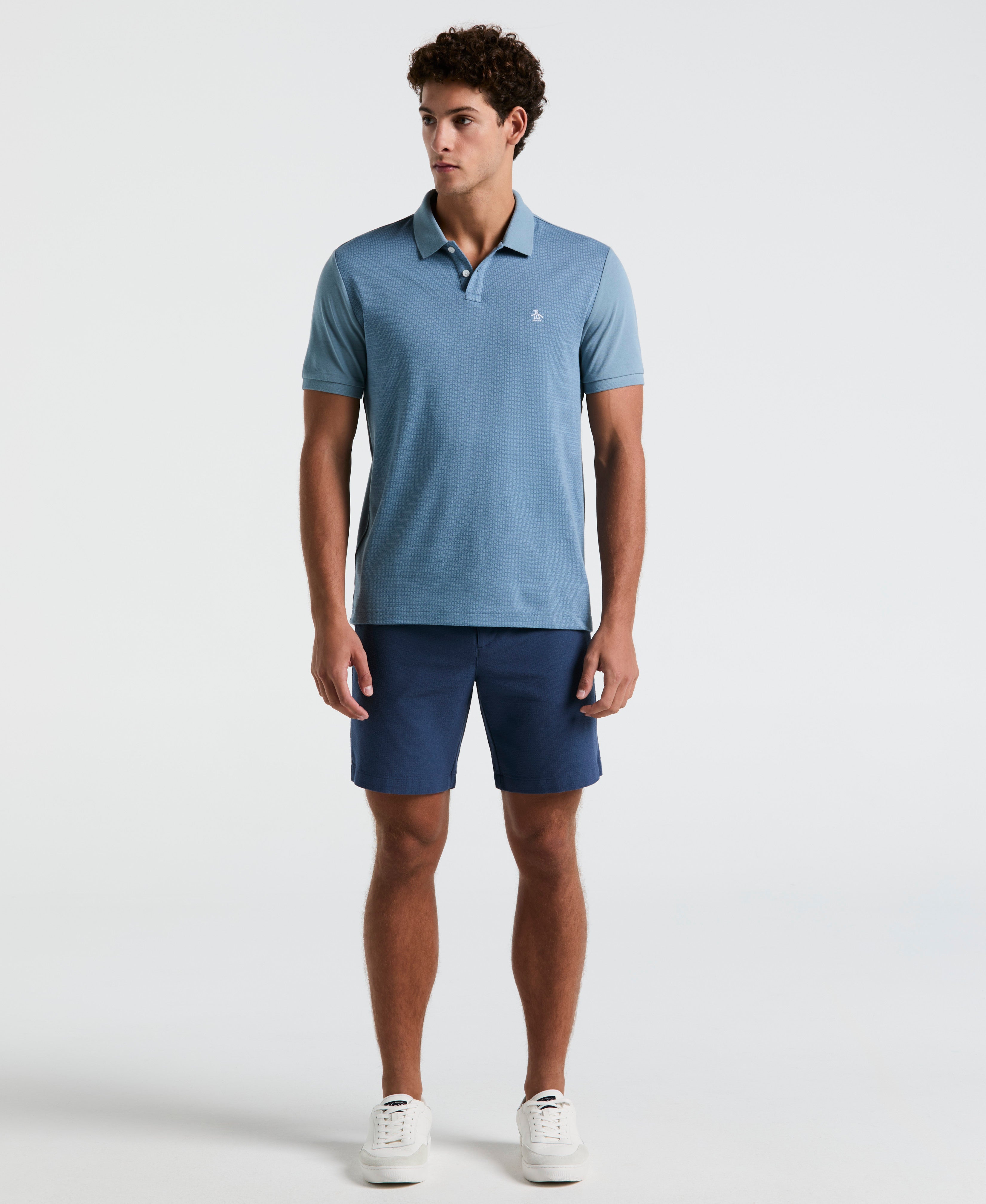 Jacquard Geo Line Polo