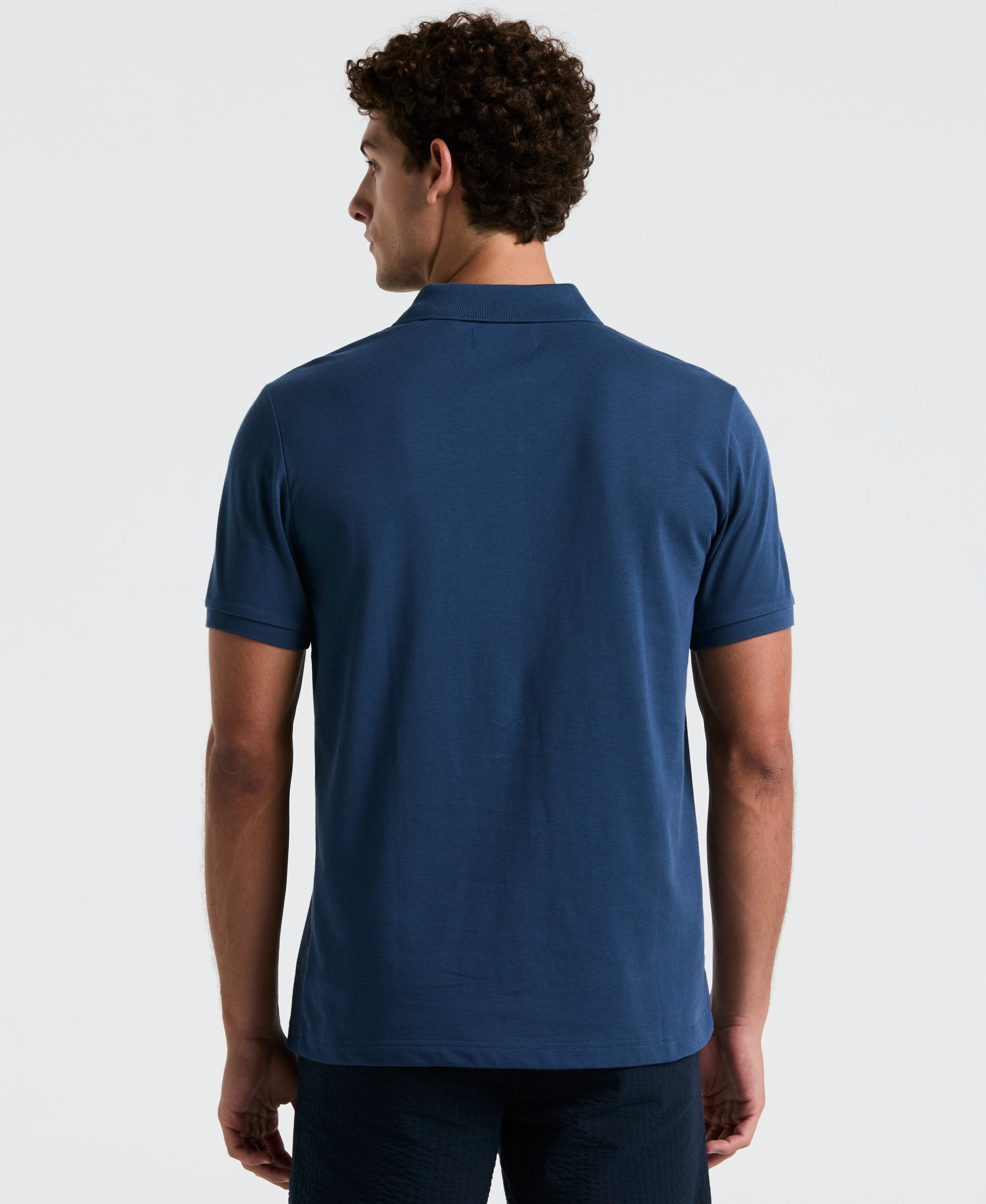 Jacquard Geo Line Polo