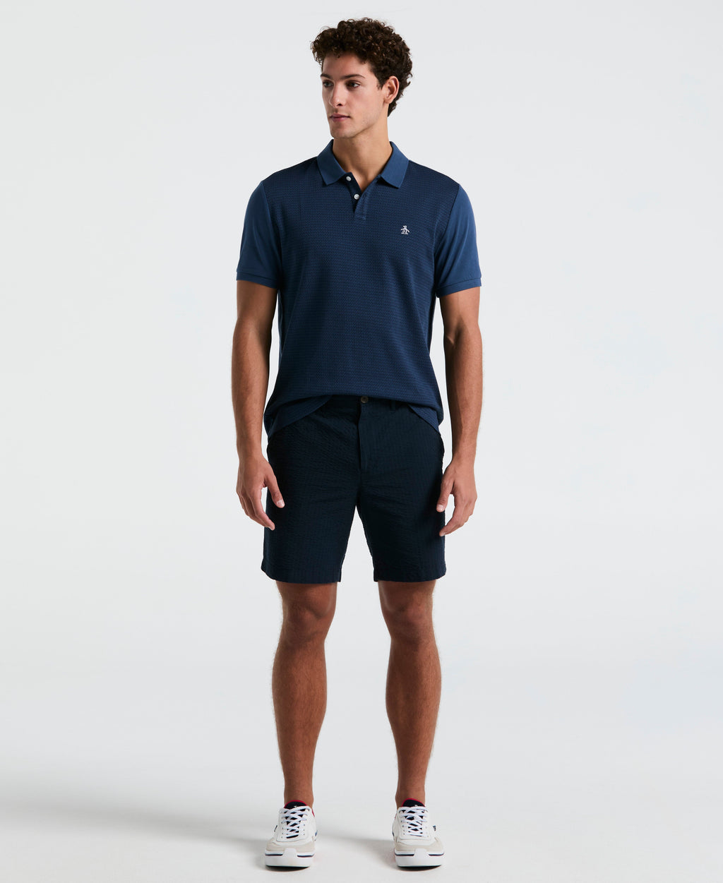 Jacquard Geo Line Polo