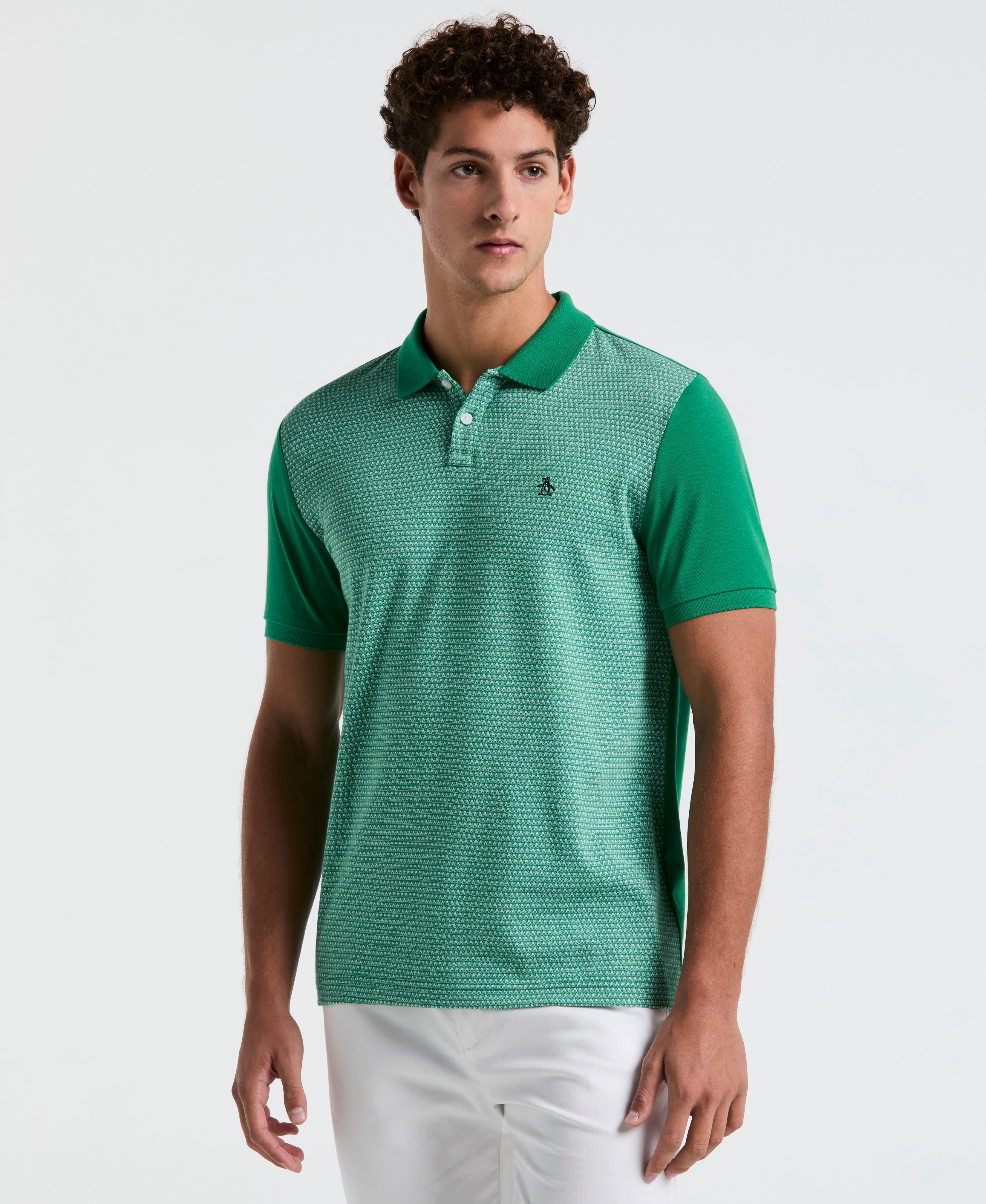 Jacquard Mini Geo Jersey Polo