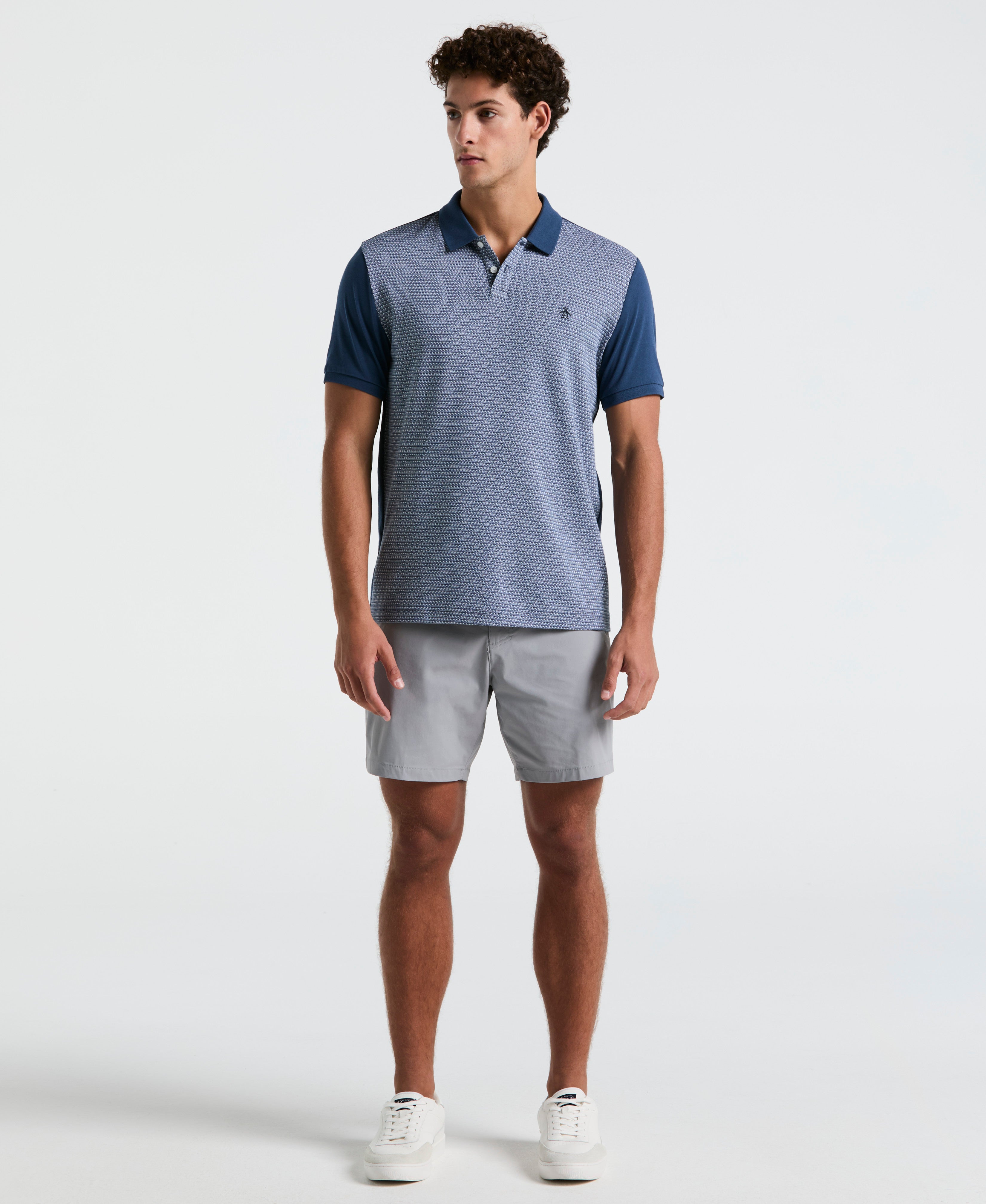 Jacquard Mini Geo Jersey Polo