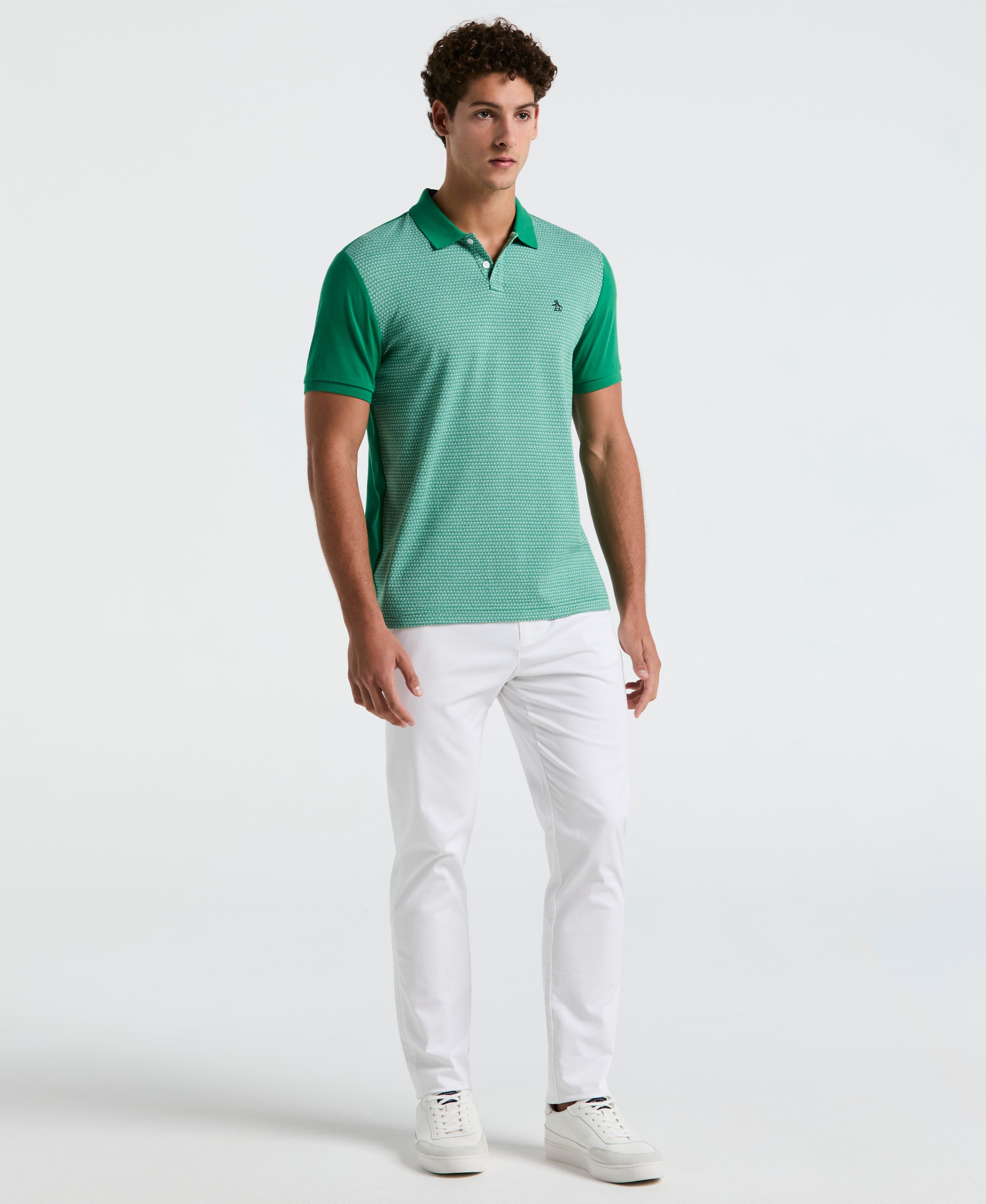 Jacquard Mini Geo Jersey Polo