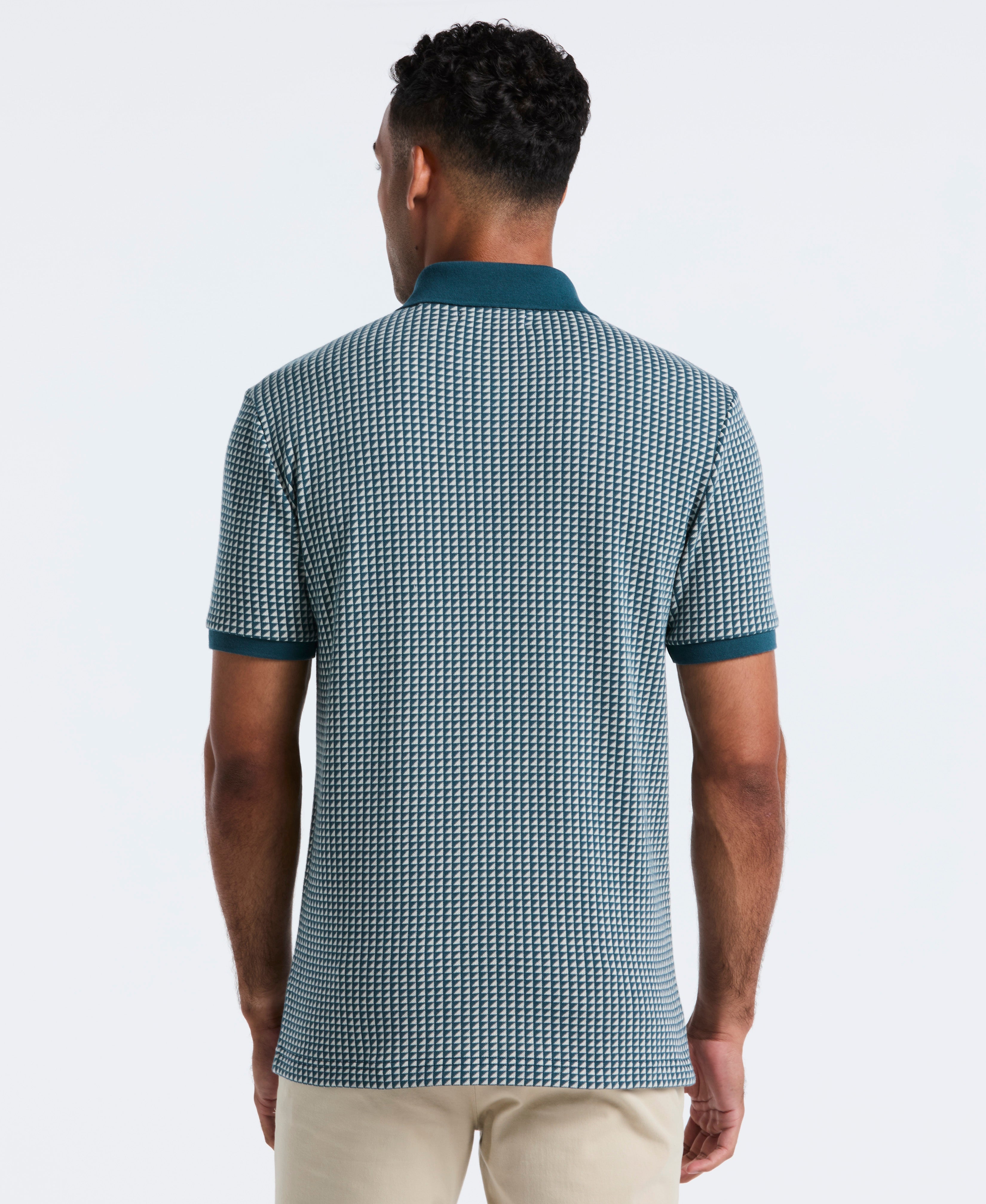Jacquard Ribbed Triangle Polo