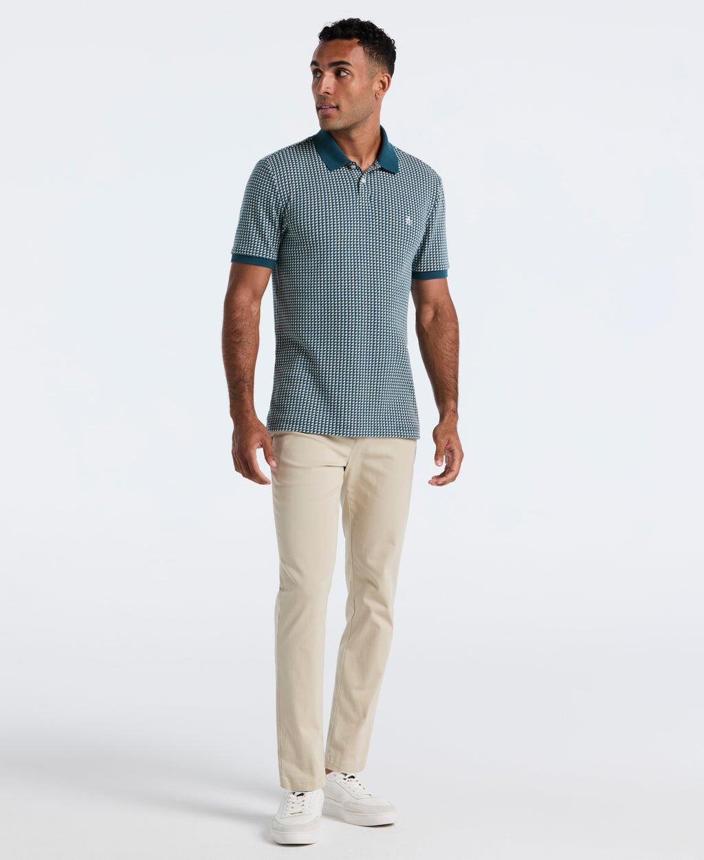 Jacquard Ribbed Triangle Polo
