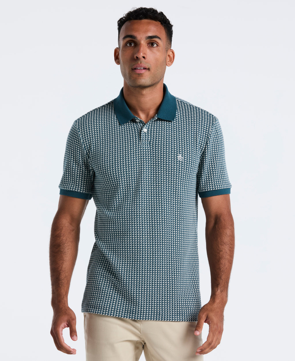 Jacquard Ribbed Triangle Polo