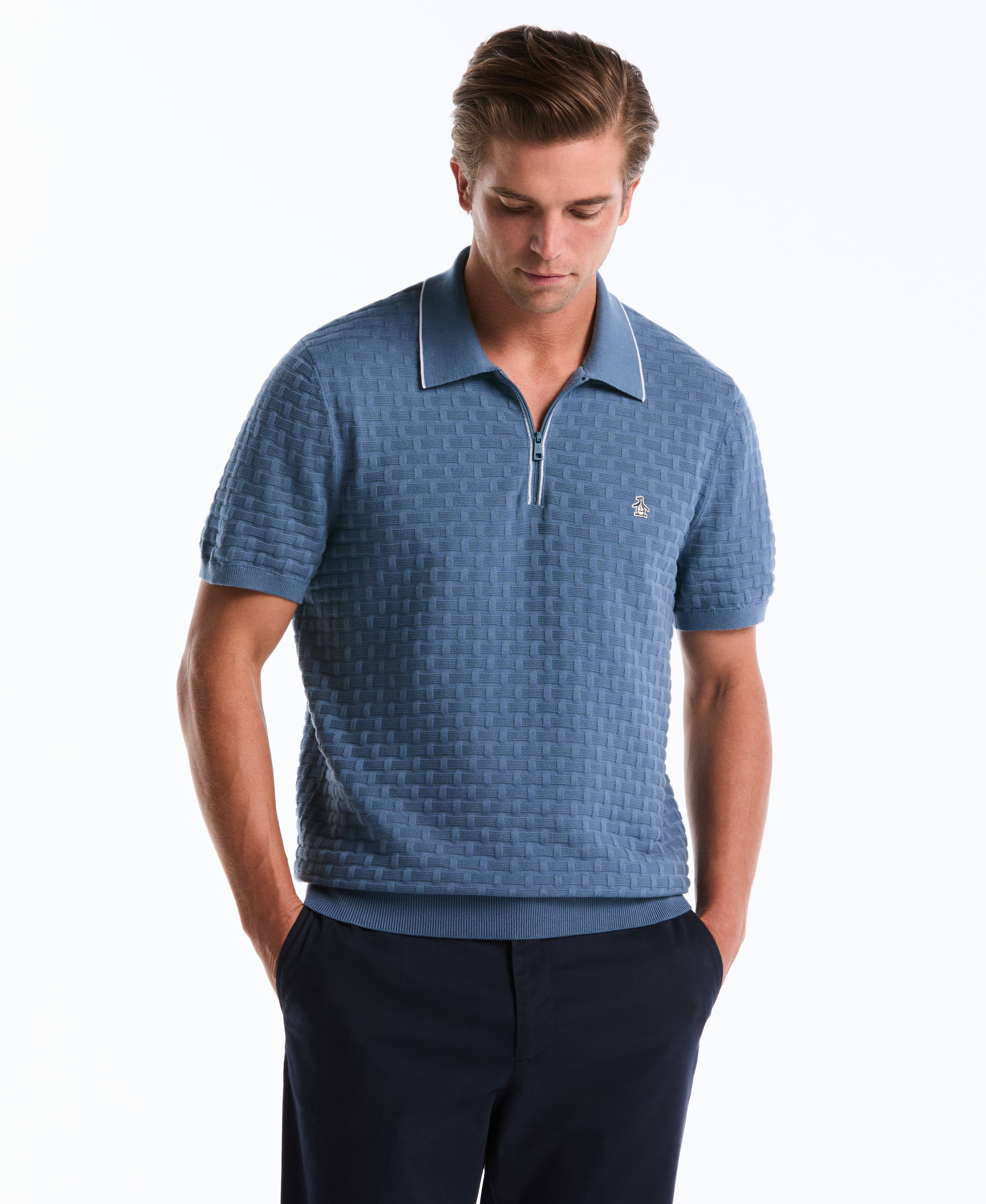 Links Quarter Zip Sweater Polo