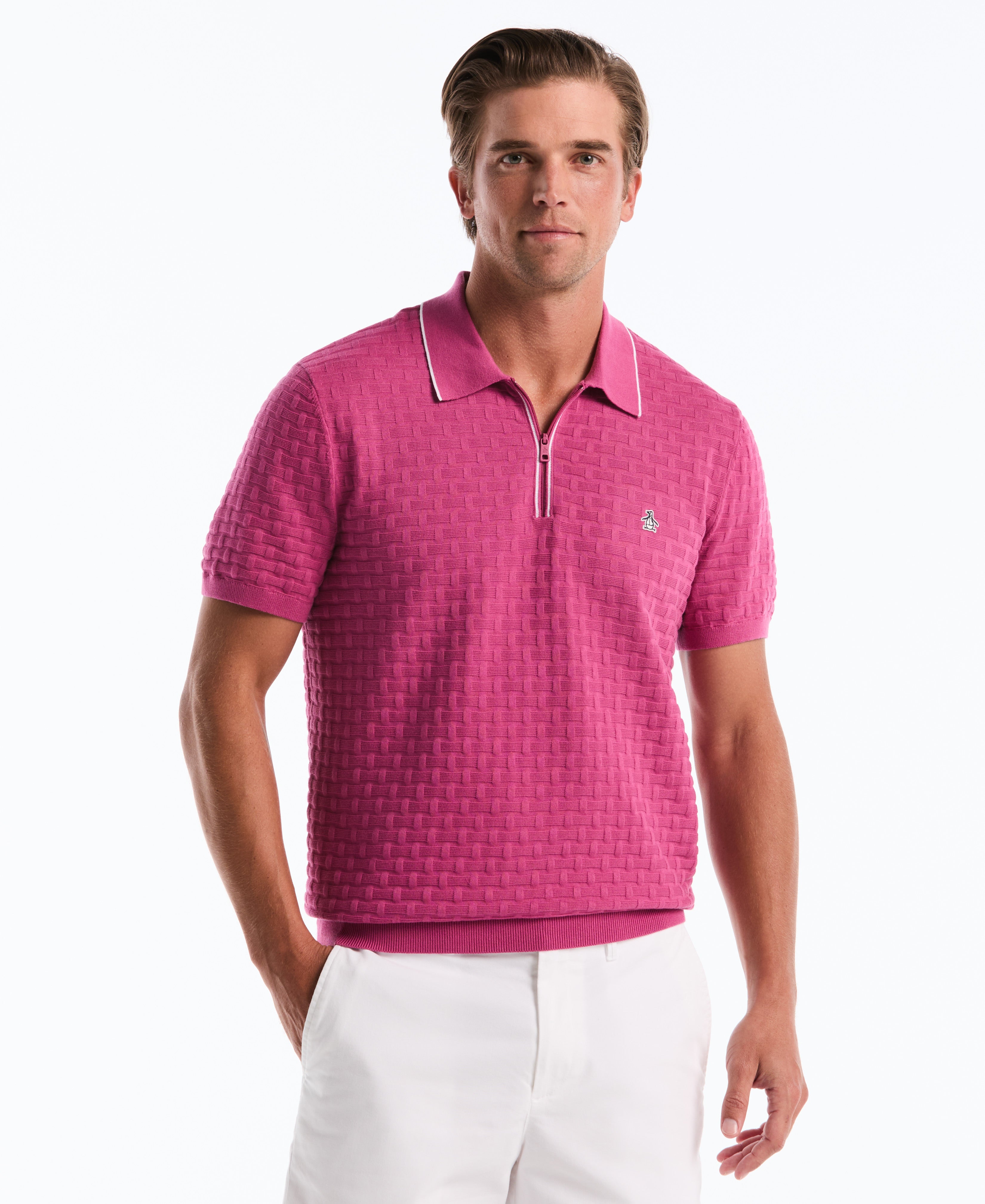 Links Quarter Zip Sweater Polo