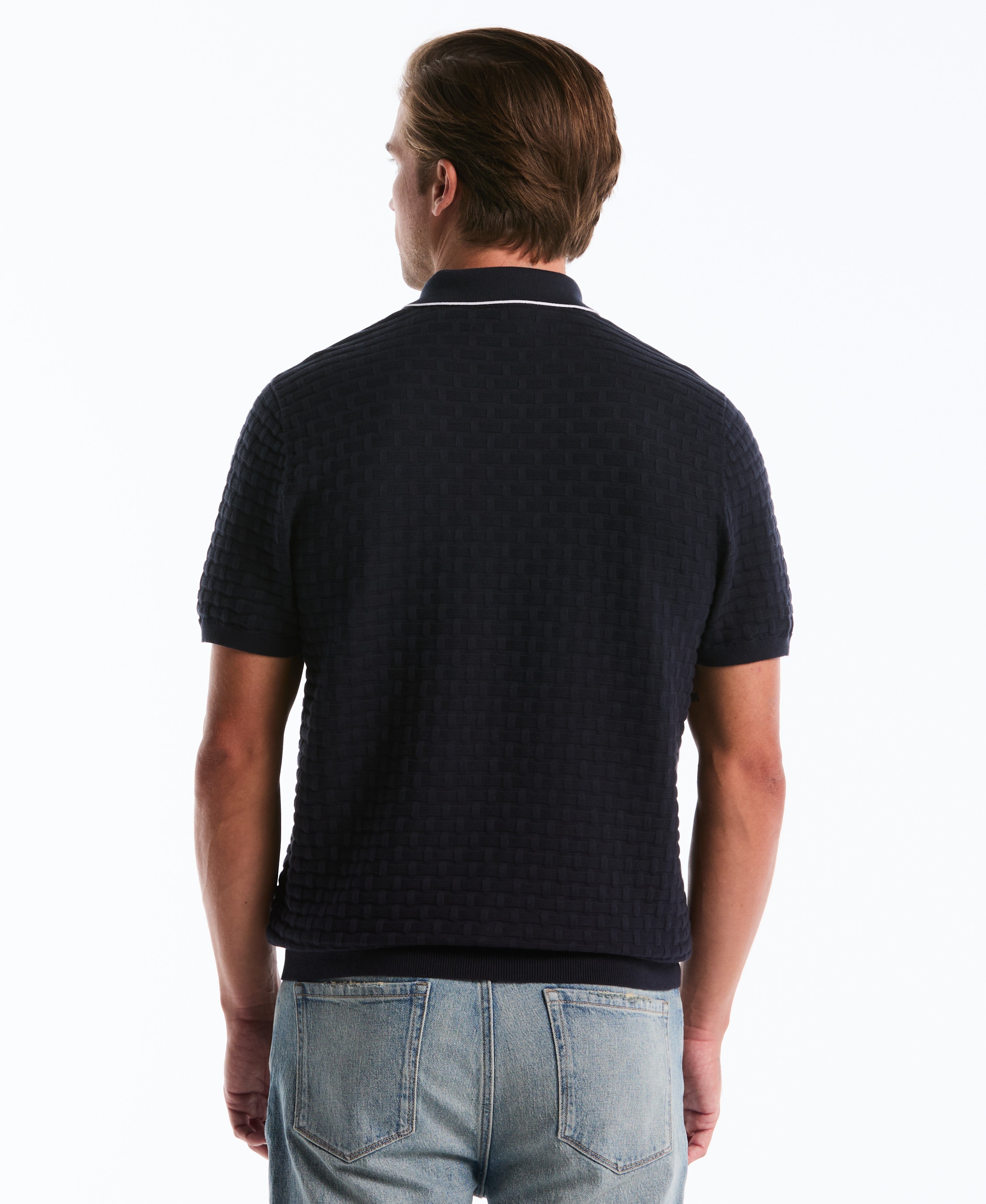 Links Quarter Zip Sweater Polo