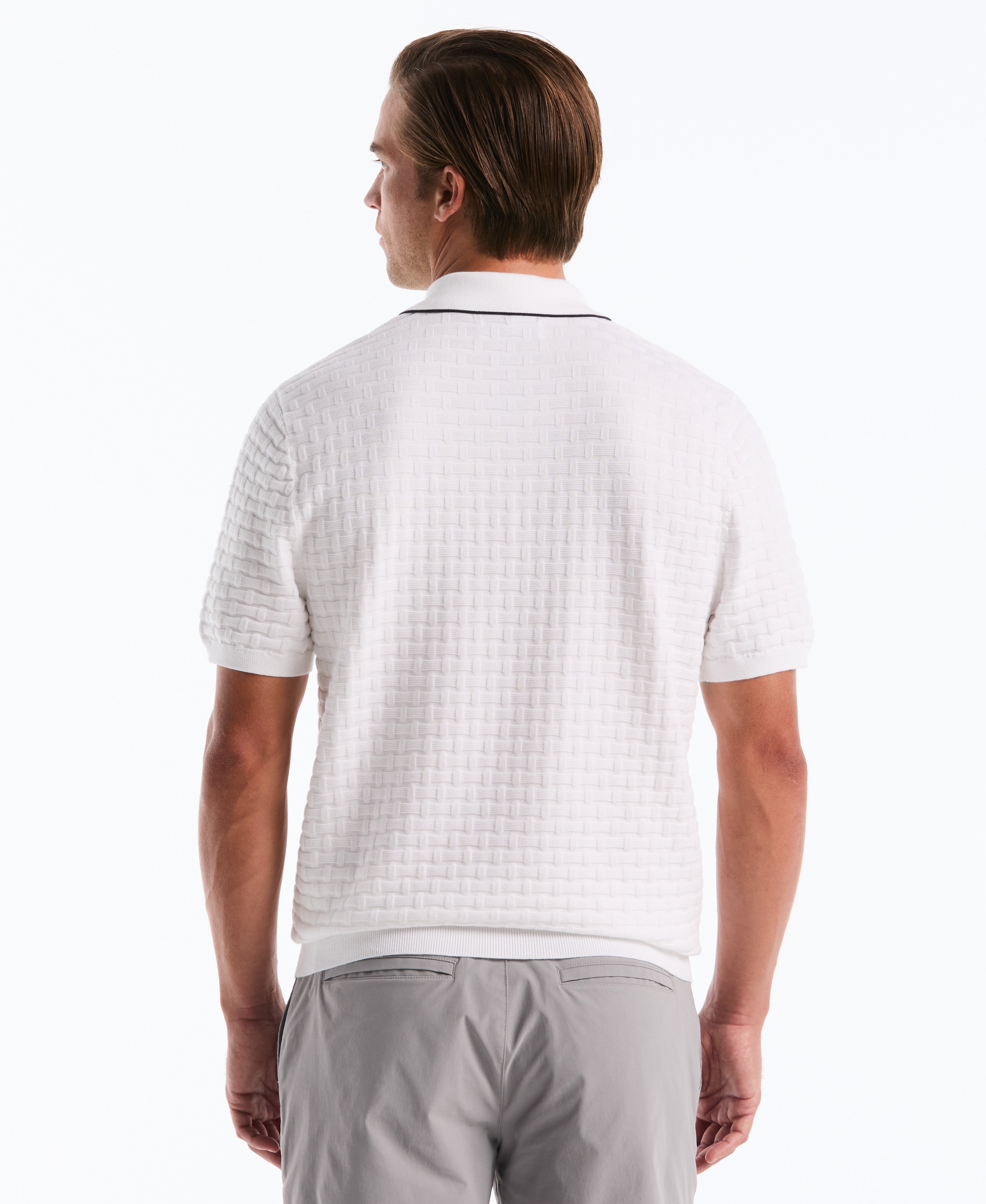 Links Quarter Zip Sweater Polo