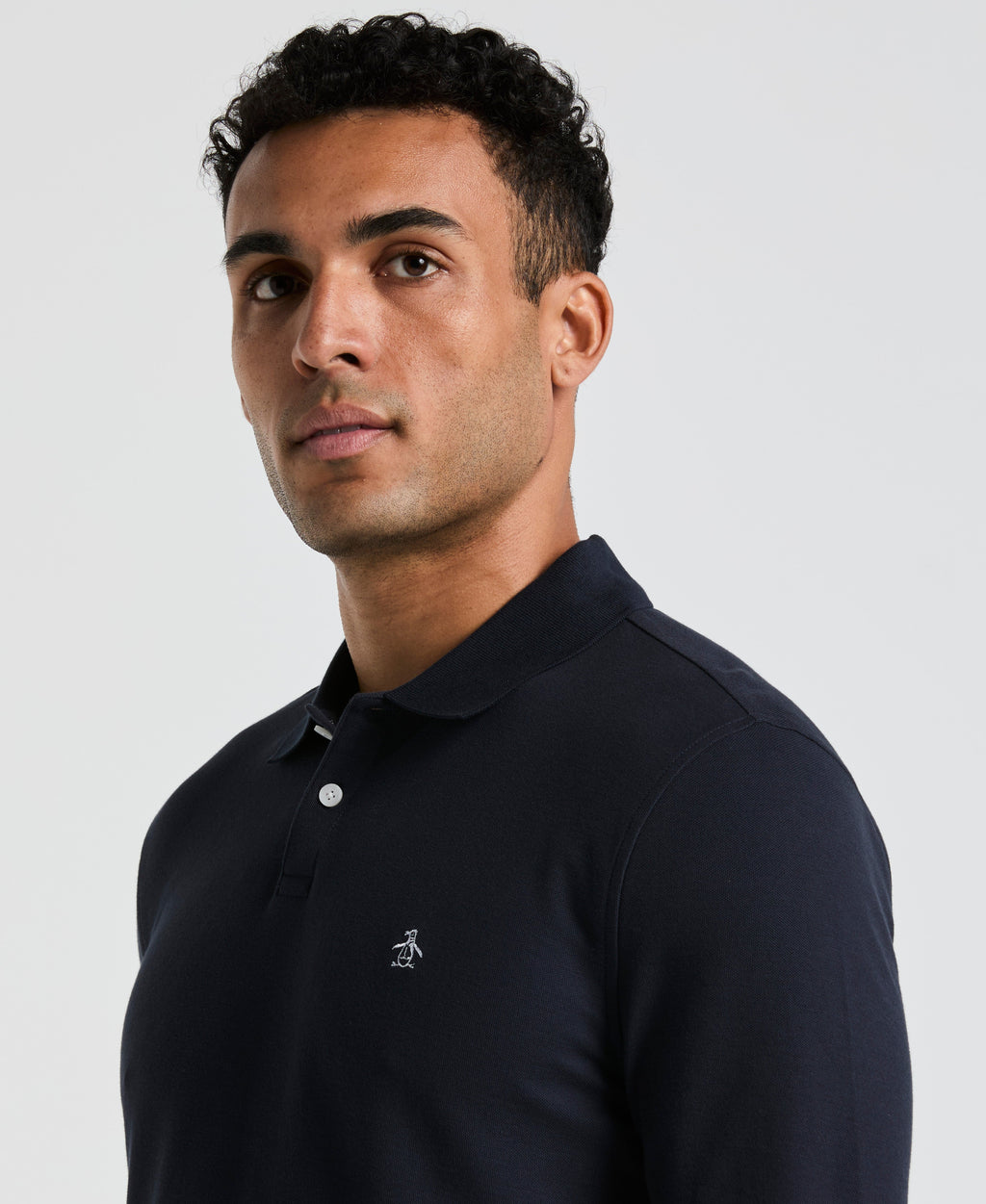 Long Sleeve Pique Polo