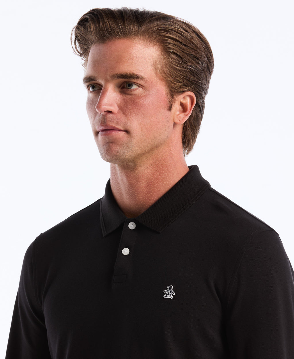 Long Sleeve Pique Polo