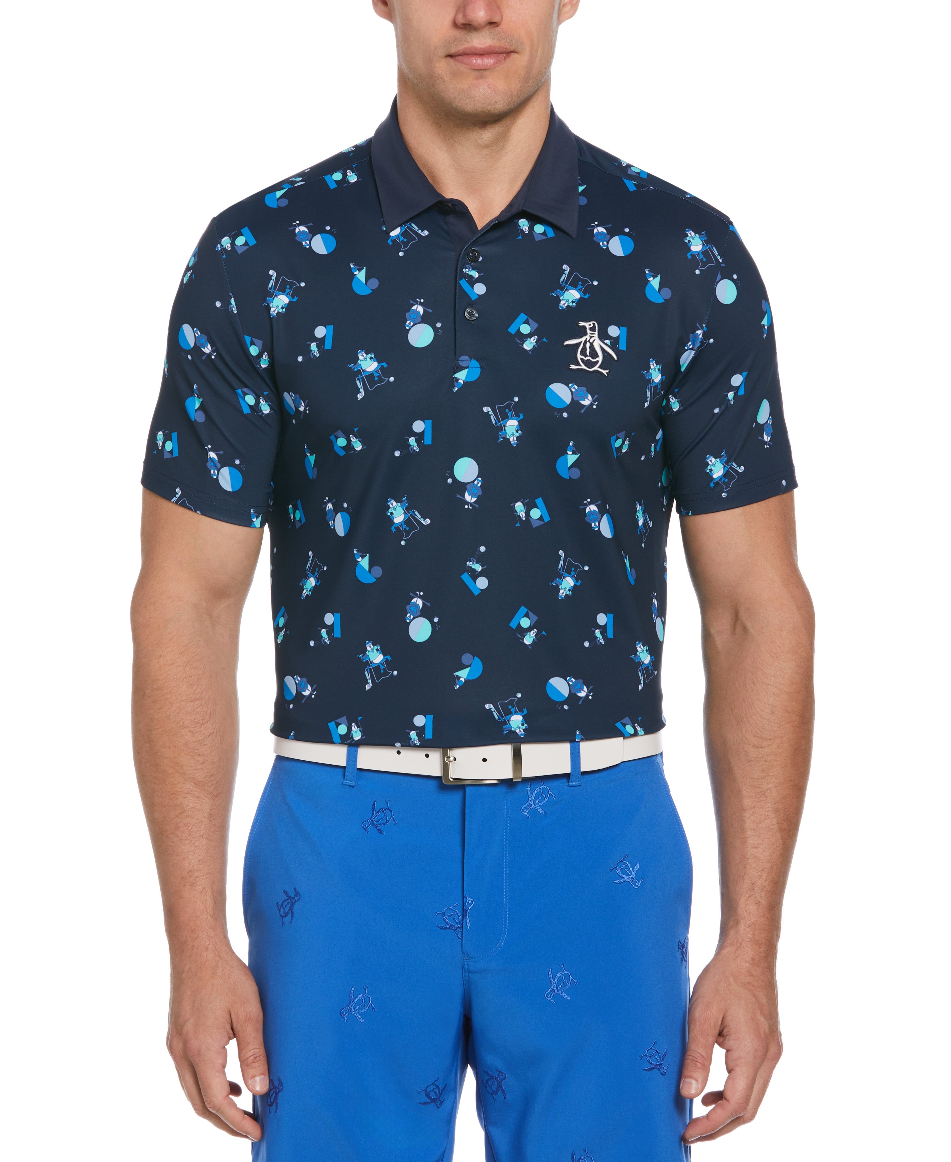 Memphis Pete Print Golf Polo