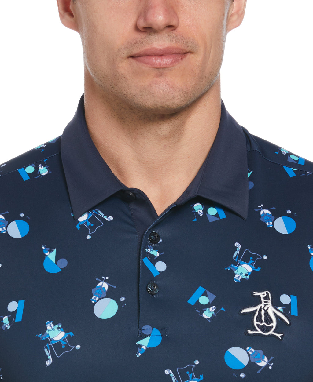 Memphis Pete Print Golf Polo