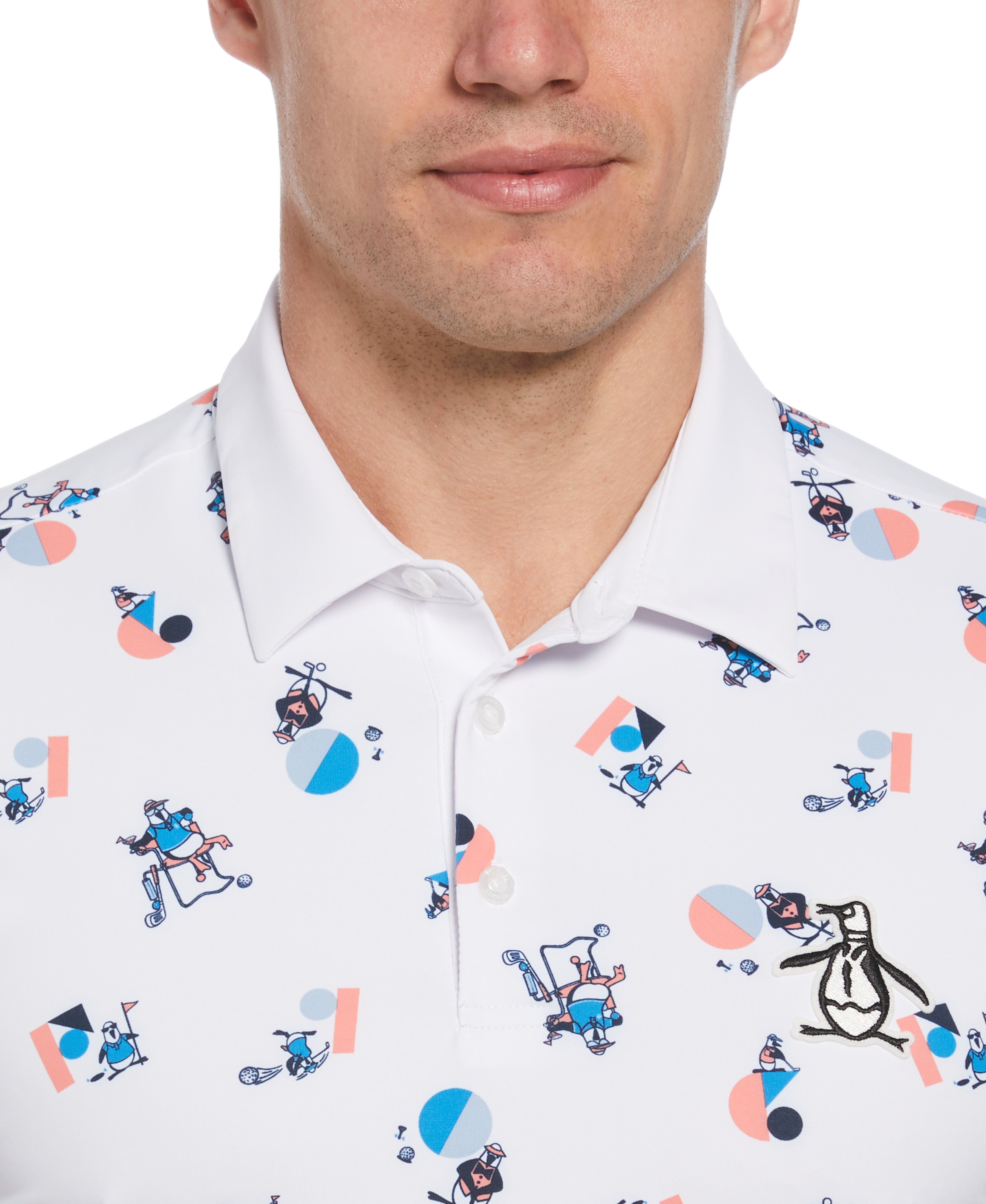Memphis Pete Print Golf Polo