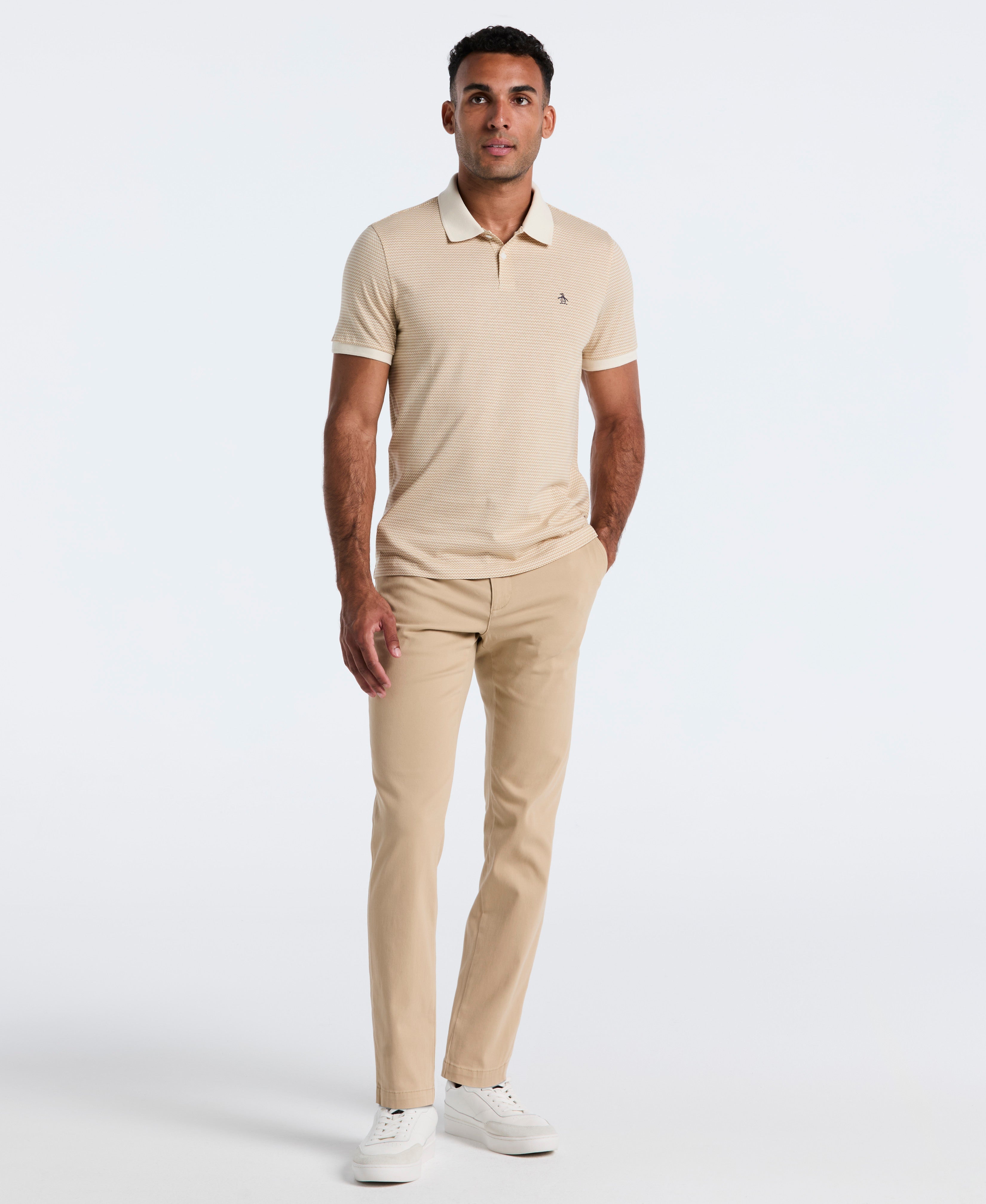 Mini Geo Jersey Polo