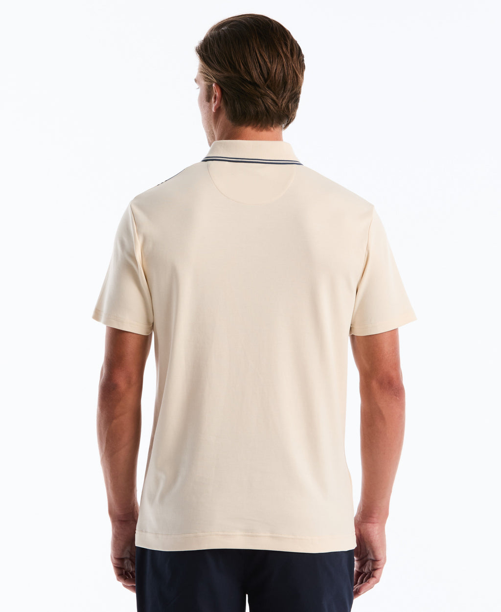 Interlock Vertical Stripe Polo