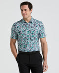 Palm Tree Bunker Print Golf Polo