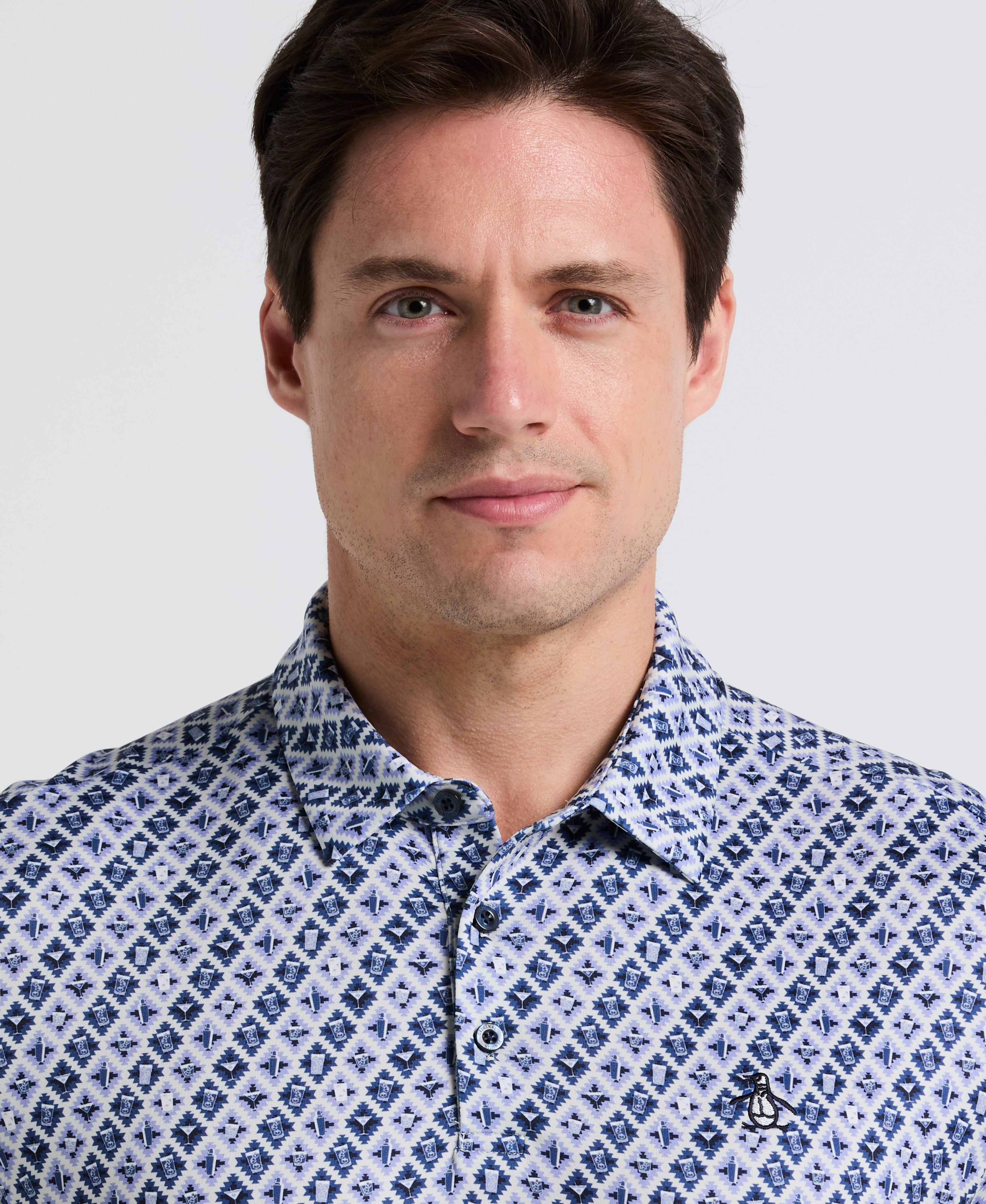 Pete's Batik Cocktail Golf Polo