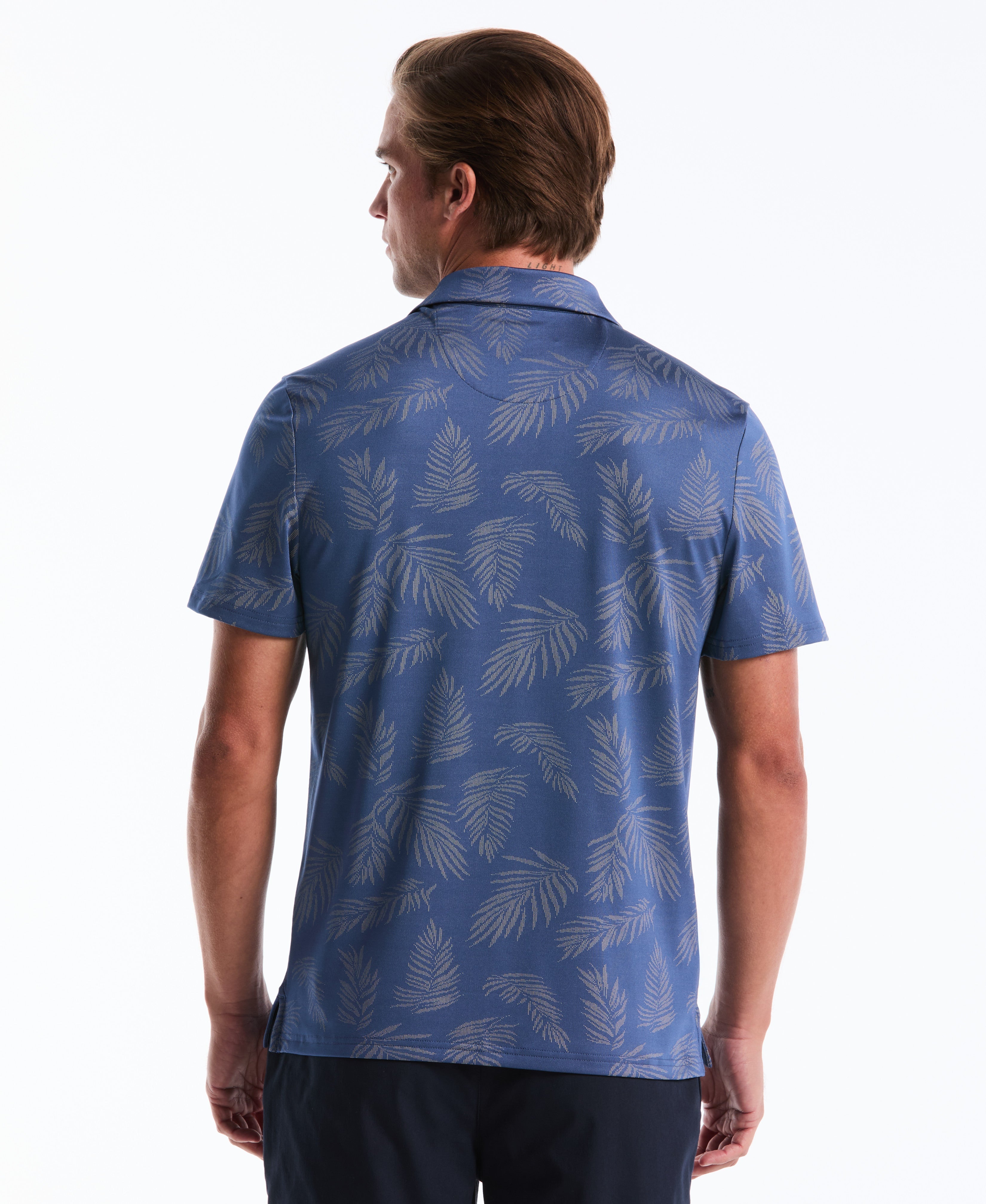 Pete's Botanical Jacquard Golf Polo